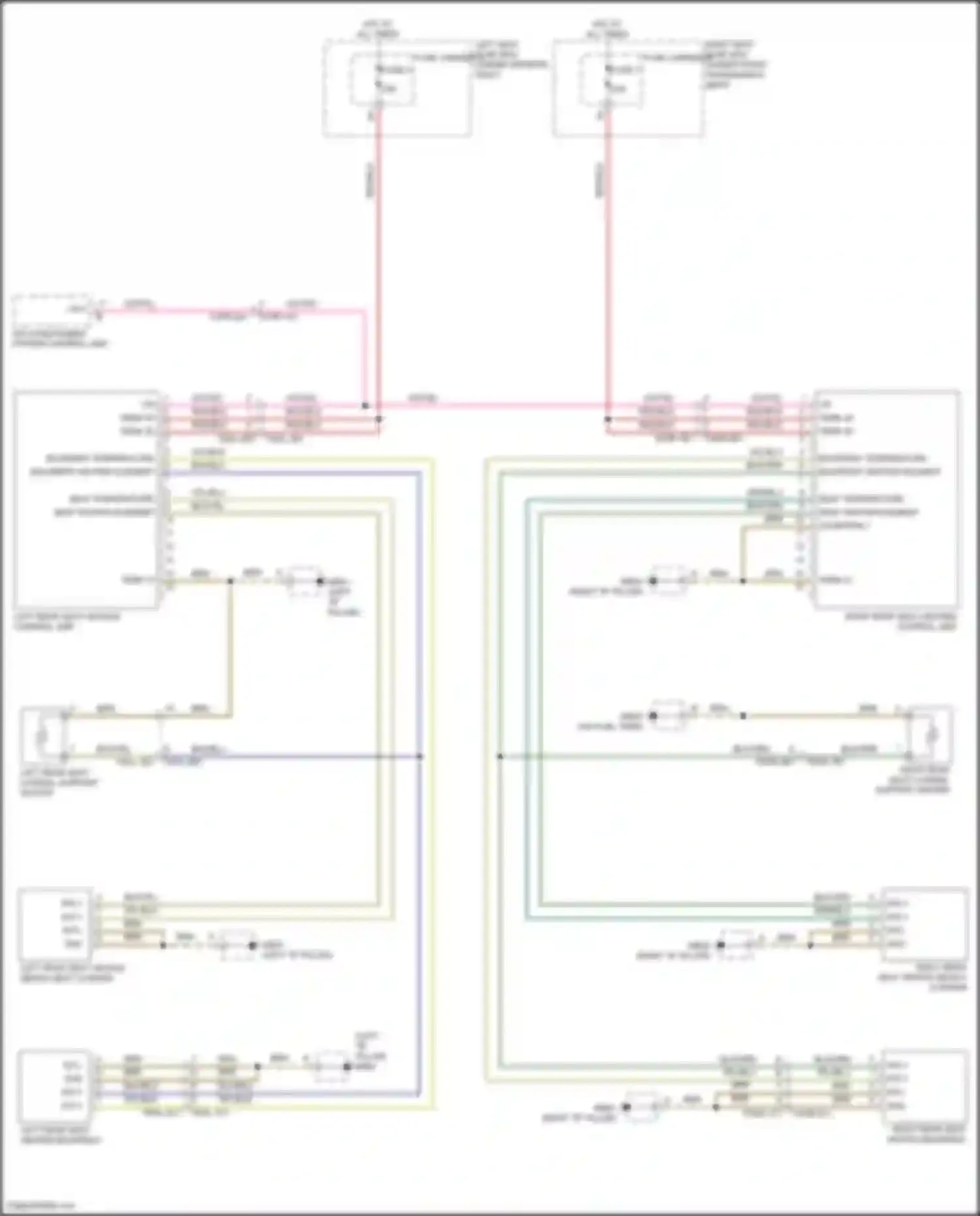 Wiring diagram backrest temperature for Porsche Panamera 4S 971 (2016-2020) (1 of 1)