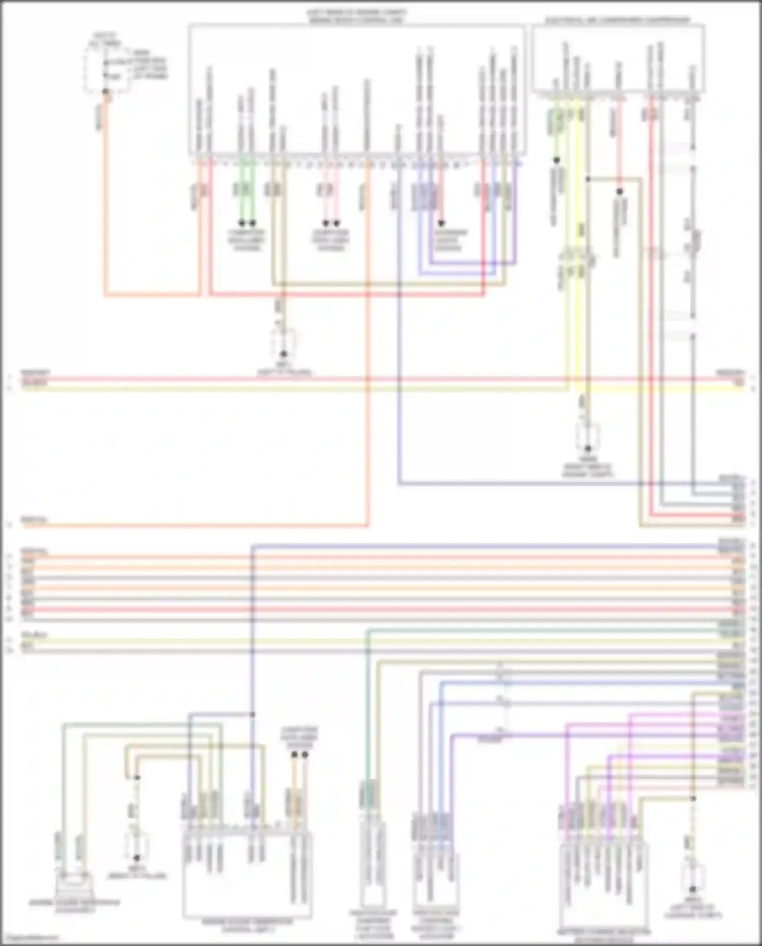 Wiring diagram battery charge selector buttons module for Porsche Panamera 4S 971 (2016-2020) (1 of 2)