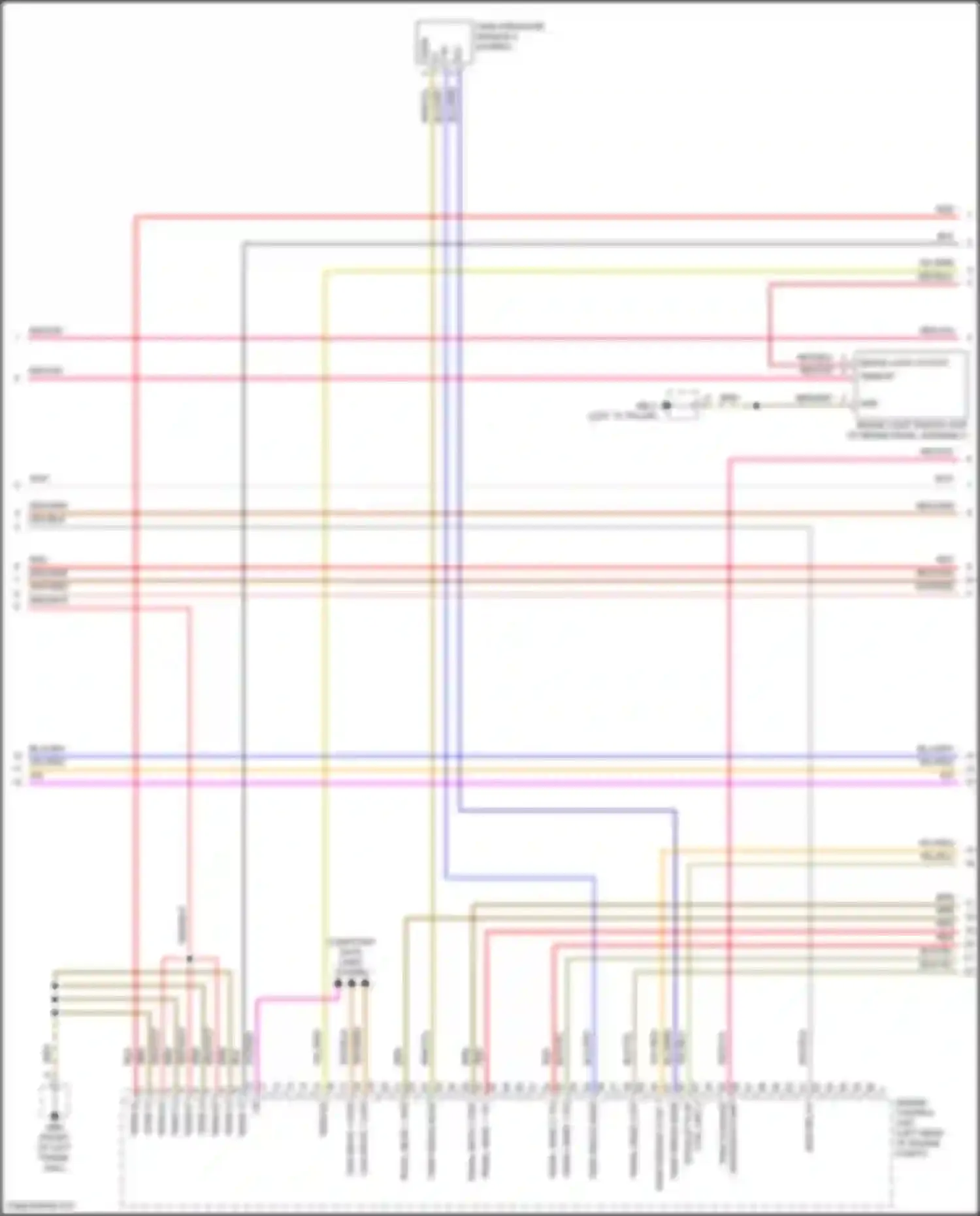 Wiring diagram brake light output for Porsche Panamera 4S 971 (2016-2020) (4 of 8)