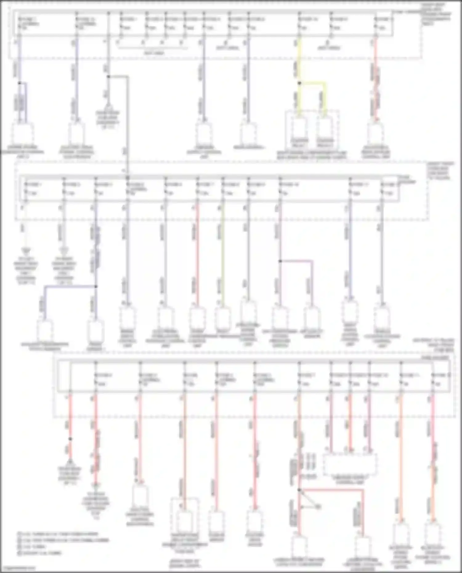 Wiring diagram brake servo control unit for Porsche Panamera 4S 971 (2016-2020) (4 of 5)
