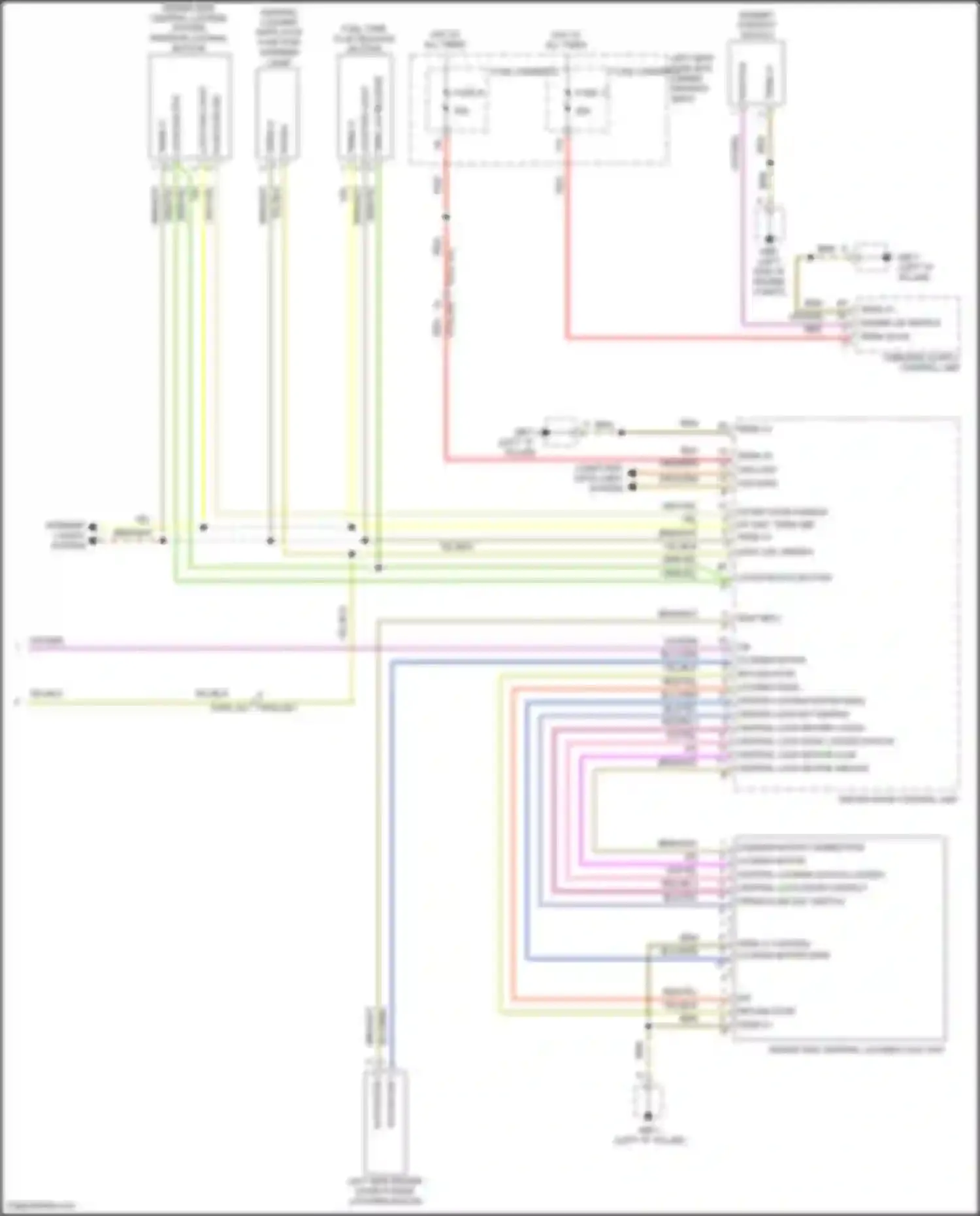 Wiring diagram common motor connection for Porsche Panamera 4S 971 (2016-2020) (2 of 4)