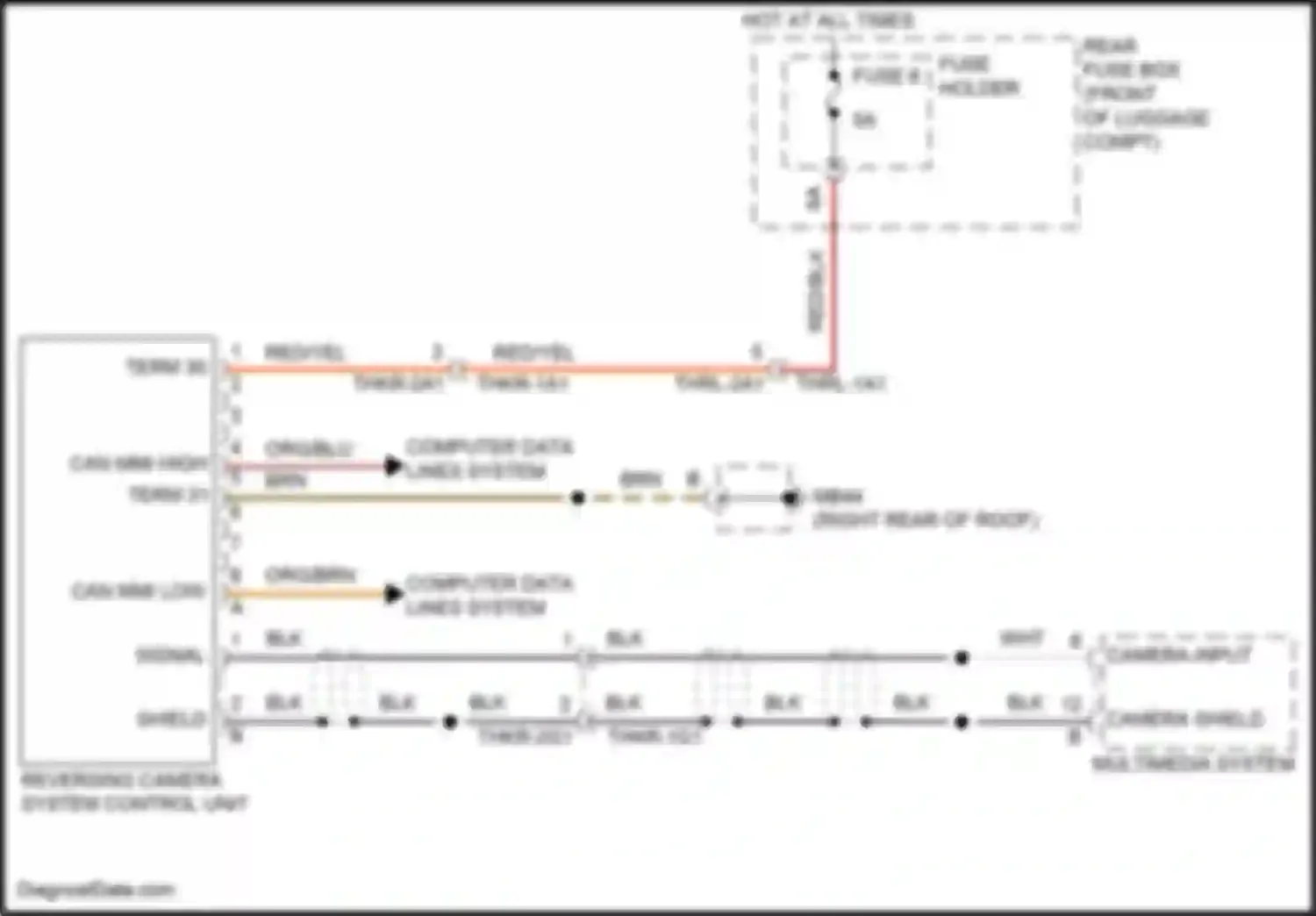 Wiring diagram computer data lines system for Porsche Panamera 4S 971 (2016-2020) (40 of 136)