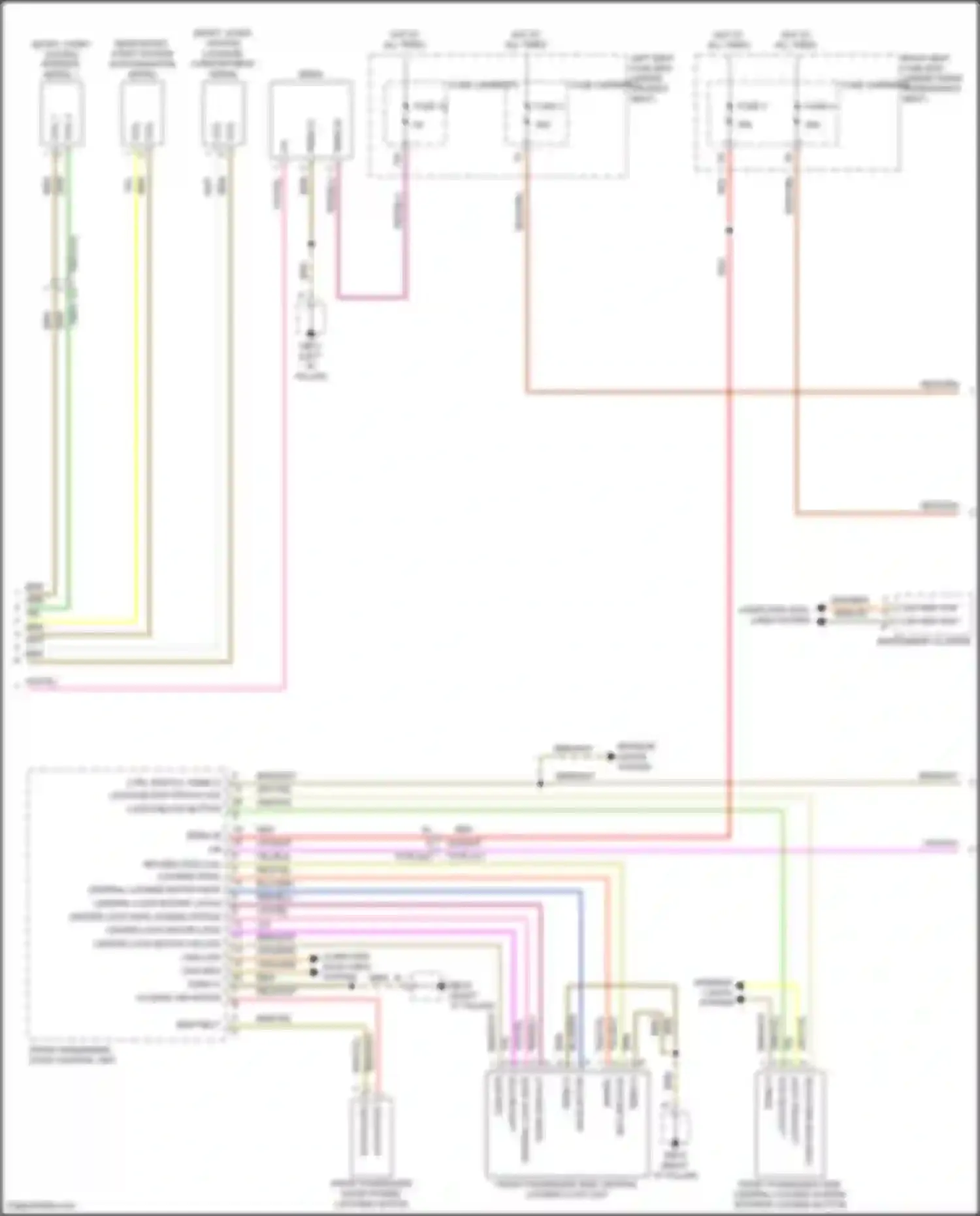 Wiring diagram ctrl switch, term 31 for Porsche Panamera 4S 971 (2016-2020) (1 of 3)