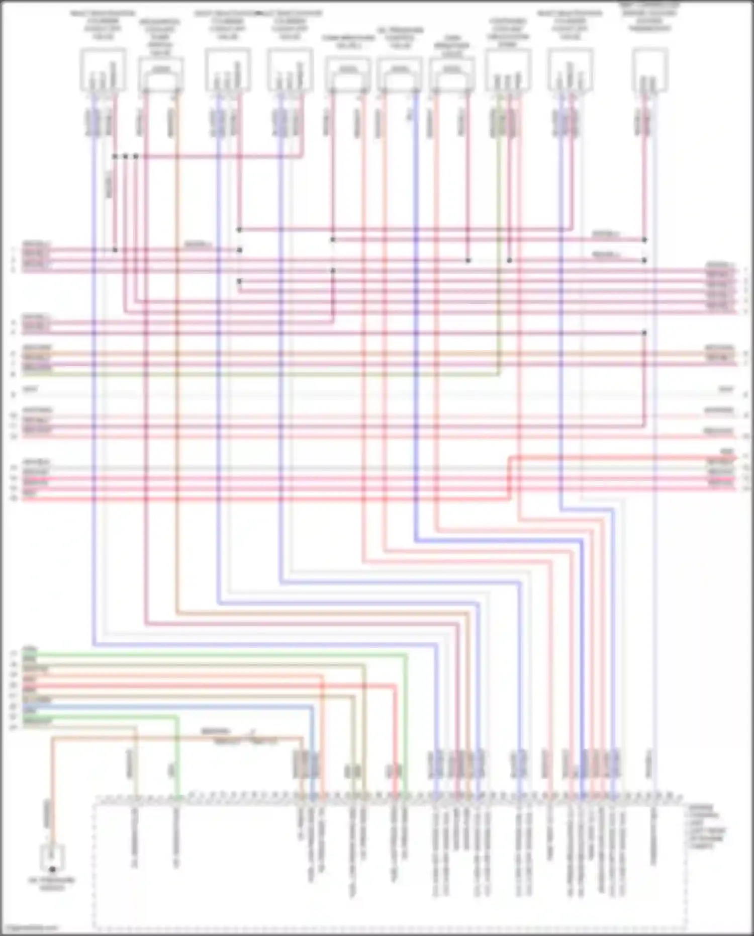 Wiring diagram cyl 3 sw off intake coil 2 for Porsche Panamera 4S 971 (2016-2020) (1 of 2)