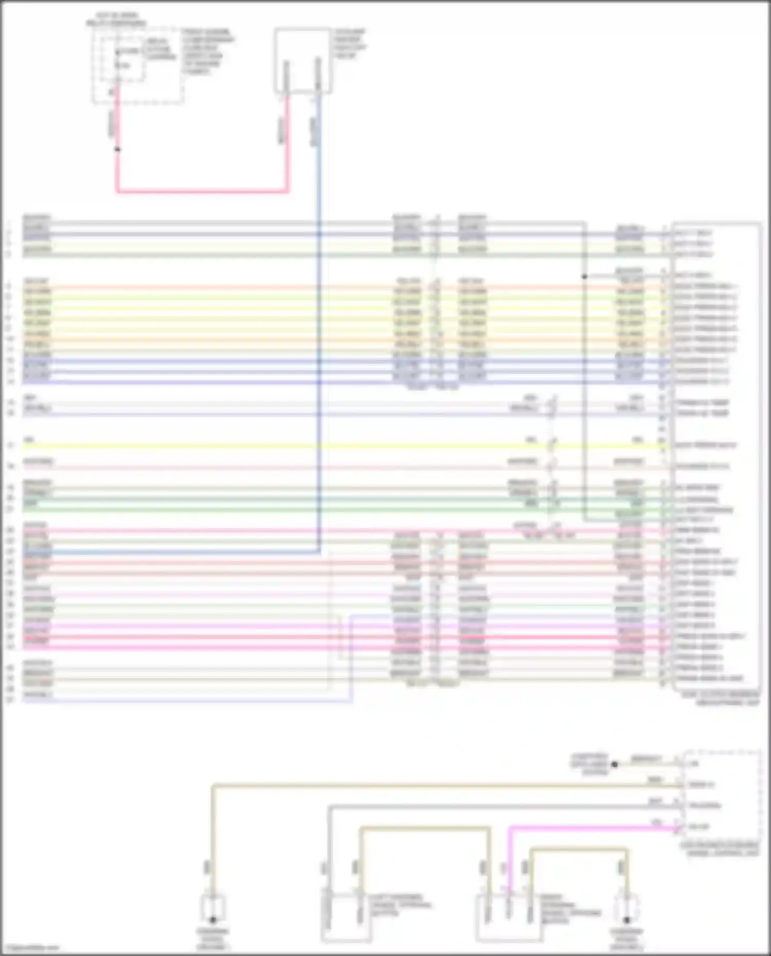 Wiring diagram elec press adj 6 for Porsche Panamera 4S 971 (2016-2020) (2 of 2)