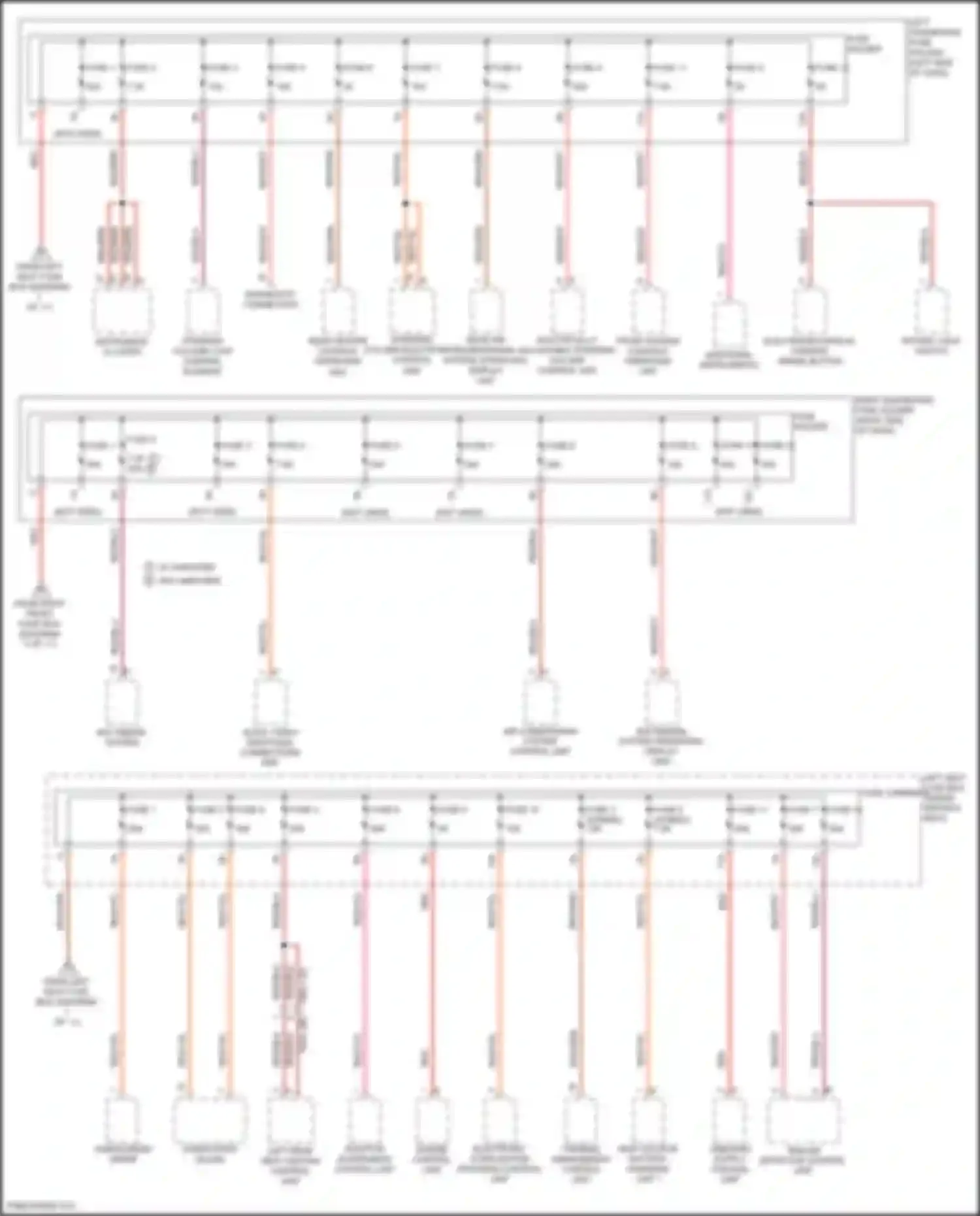 Wiring diagram electrically adjustable steering column control unit for Porsche Panamera 4S 971 (2016-2020) (3 of 5)