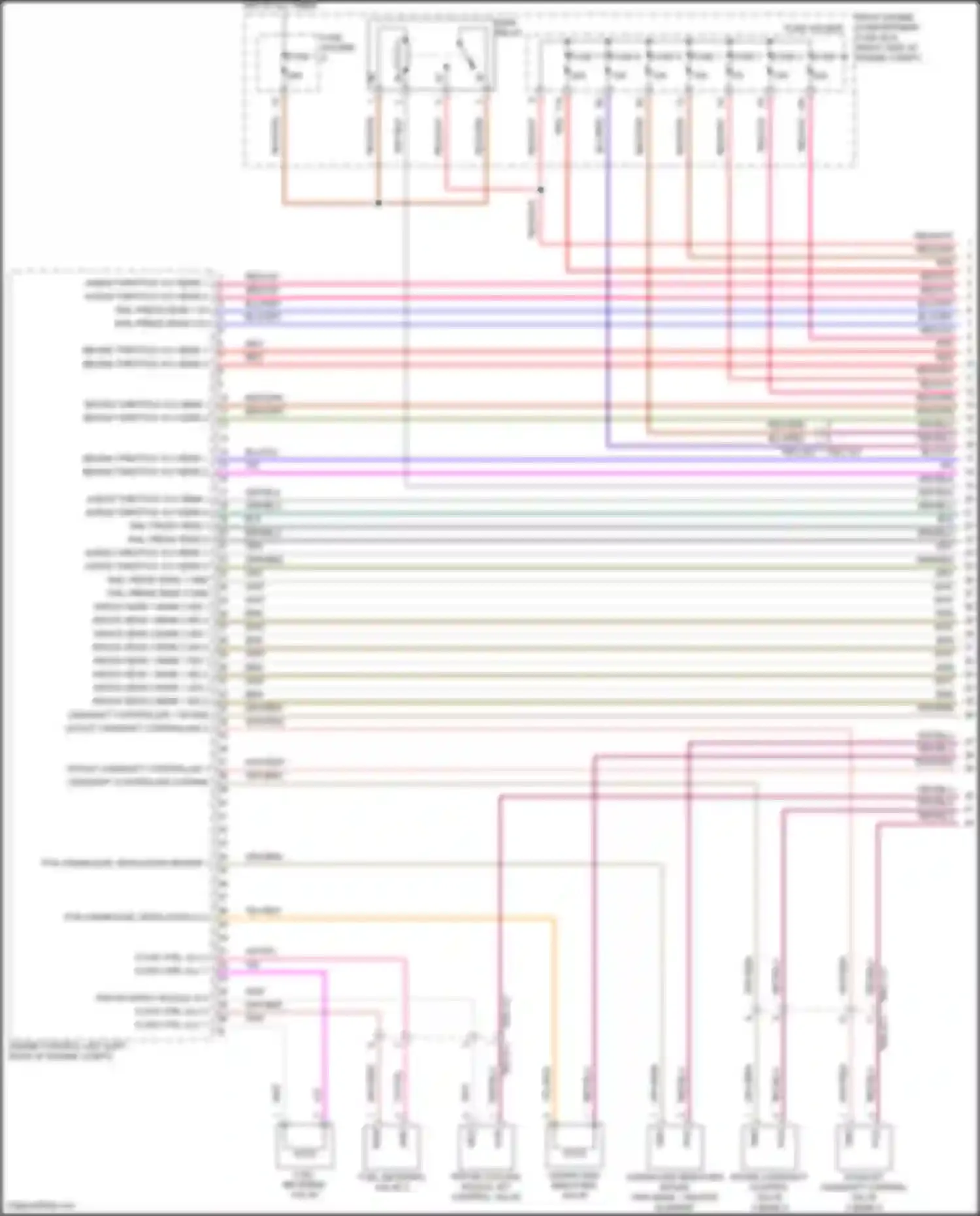 Wiring diagram flow ctrl vlv 2 ls for Porsche Panamera 4S 971 (2016-2020) (1 of 2)