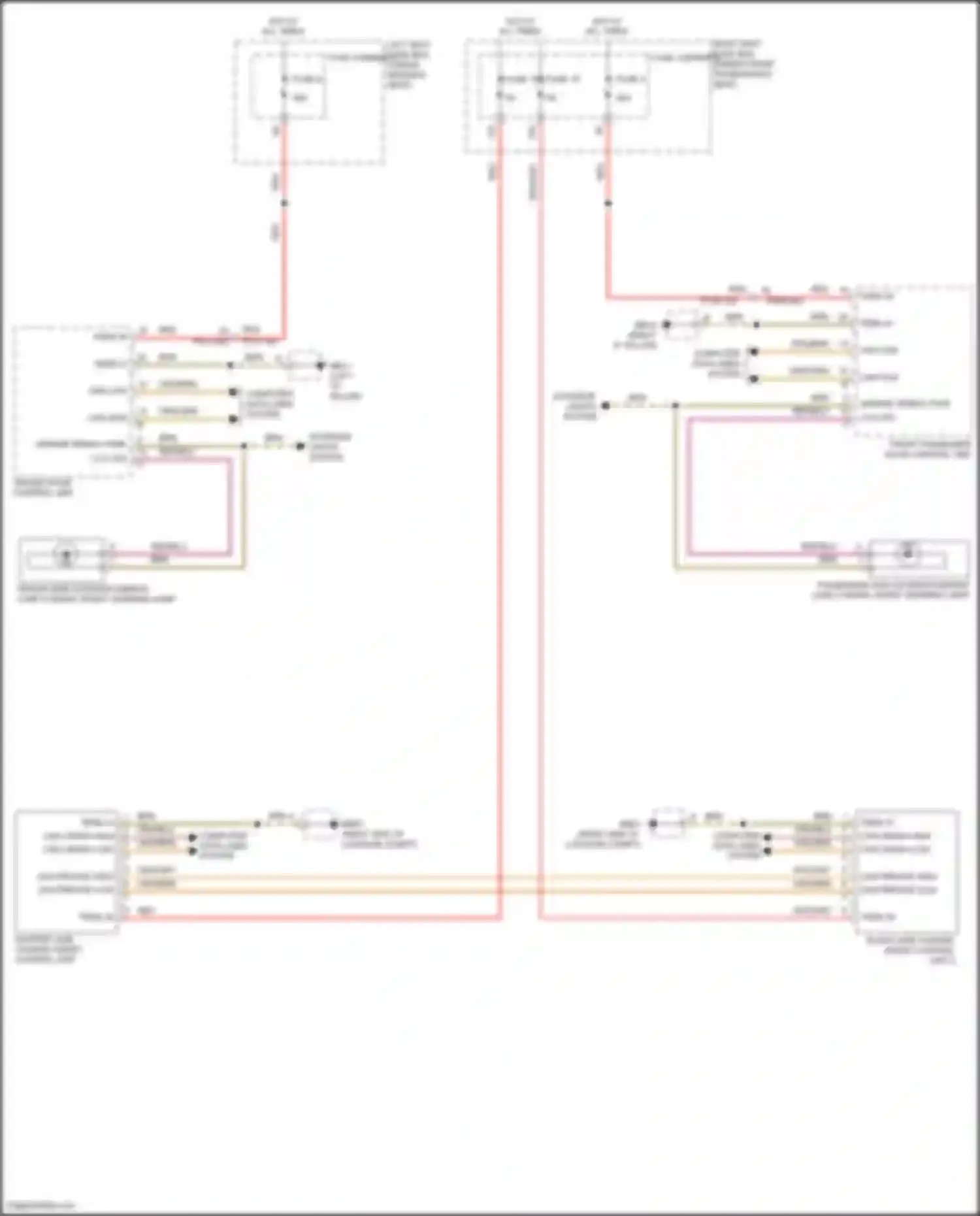 Wiring diagram front passenger door control unit for Porsche Panamera 4S 971 (2016-2020) (5 of 16)