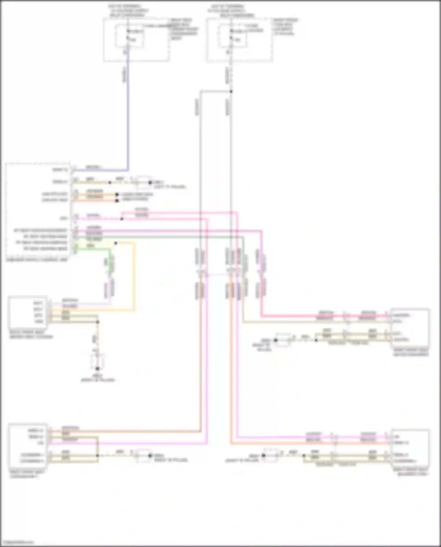 Wiring diagram fuse carrier 5 for Porsche Panamera 4S 971 (2016-2020) (5 of 10)