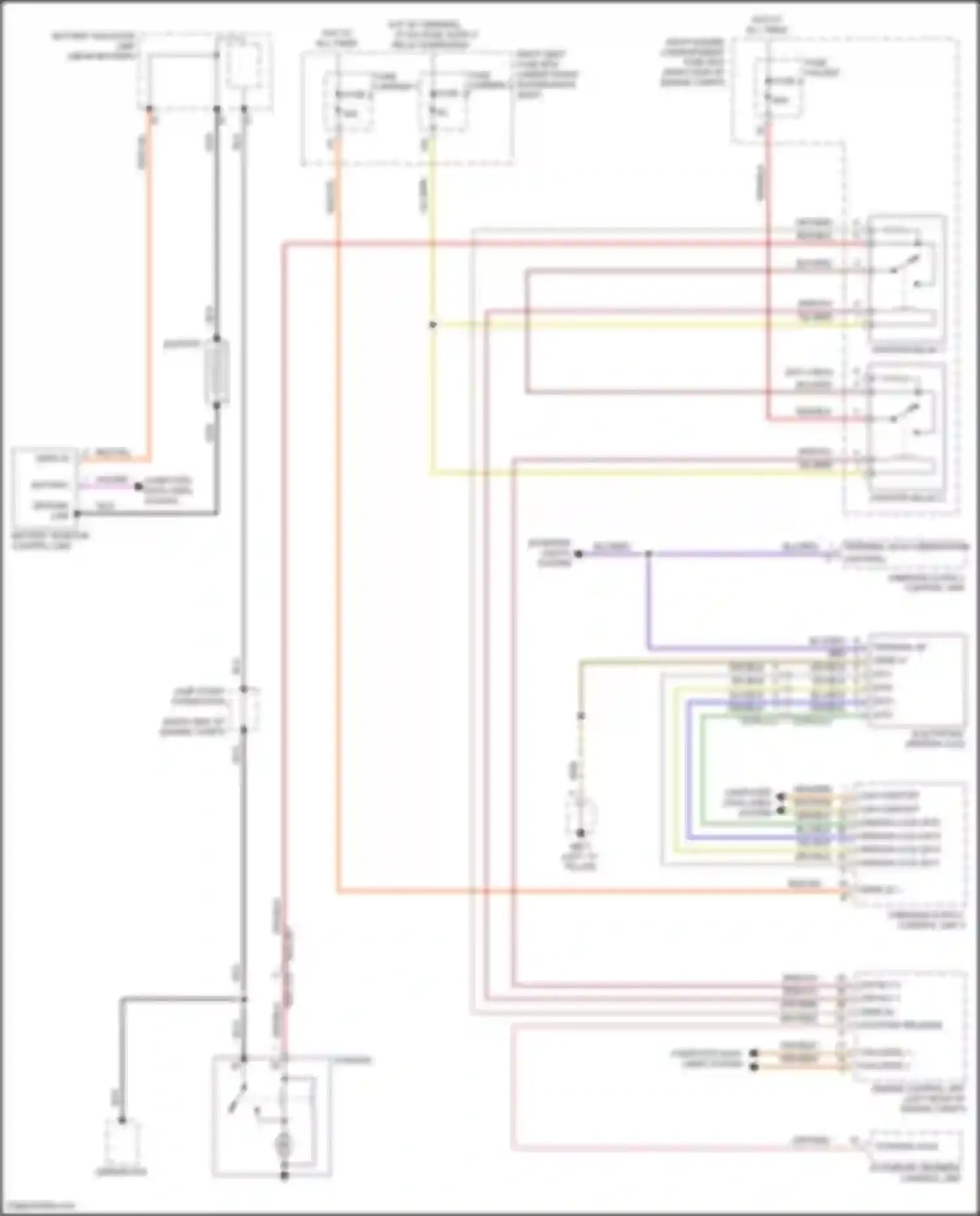 Wiring diagram fuse carrier 5 for Porsche Panamera 4S 971 (2016-2020) (8 of 10)