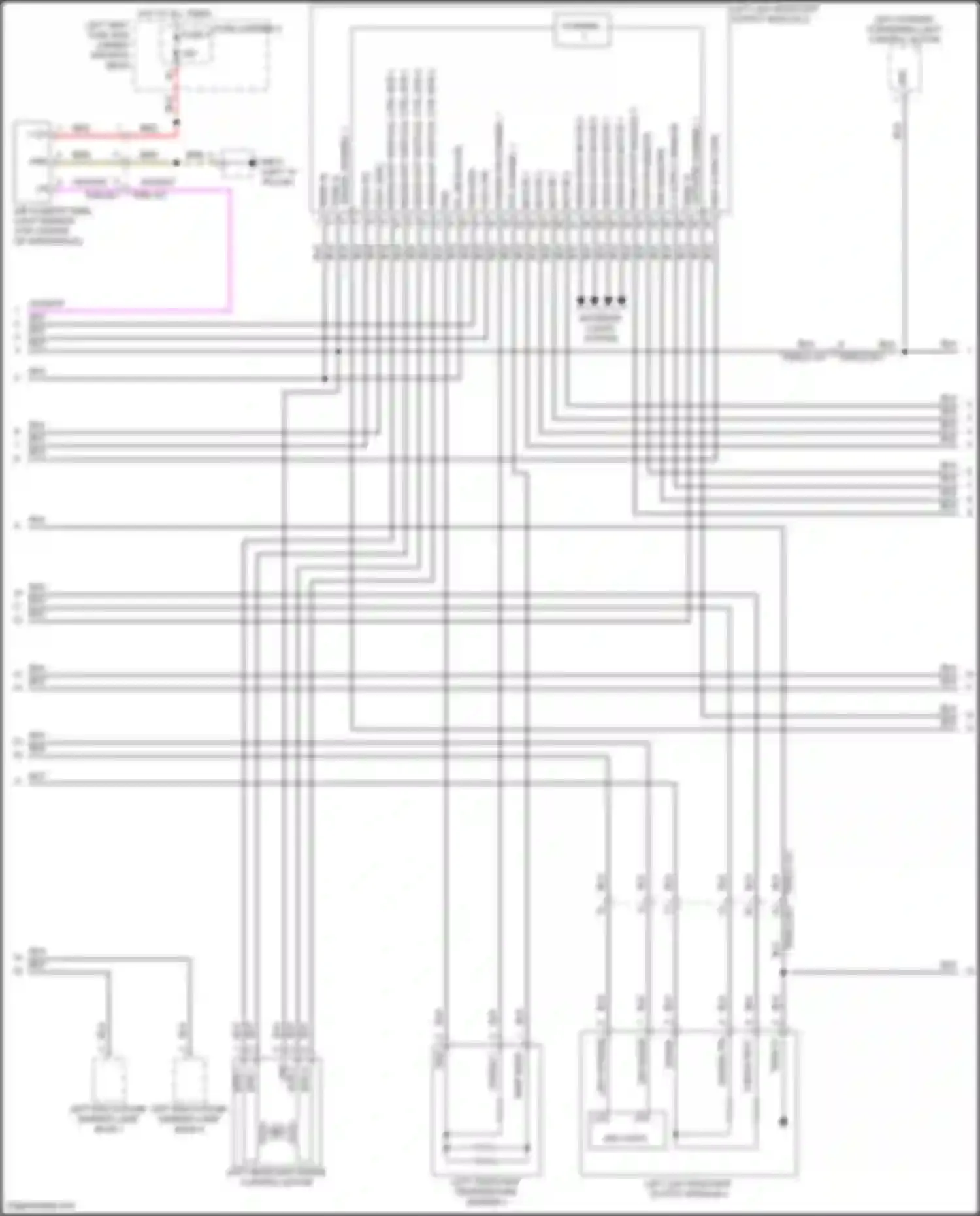 Wiring diagram headlight vertical ctrl mtr 2 - for Porsche Panamera 4S 971 (2016-2020) (1 of 2)