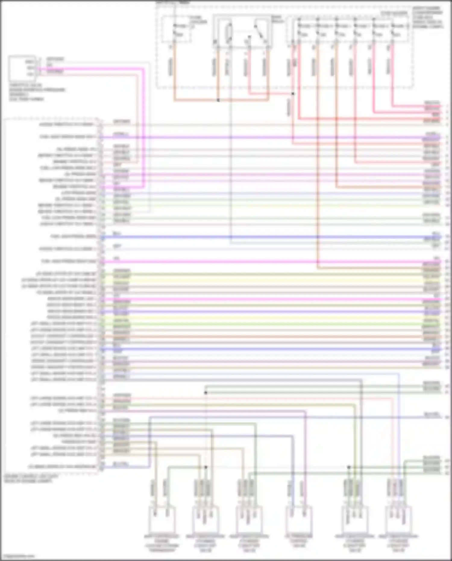 Wiring diagram intake camshaft controller 1 for Porsche Panamera 4S 971 (2016-2020) (1 of 3)