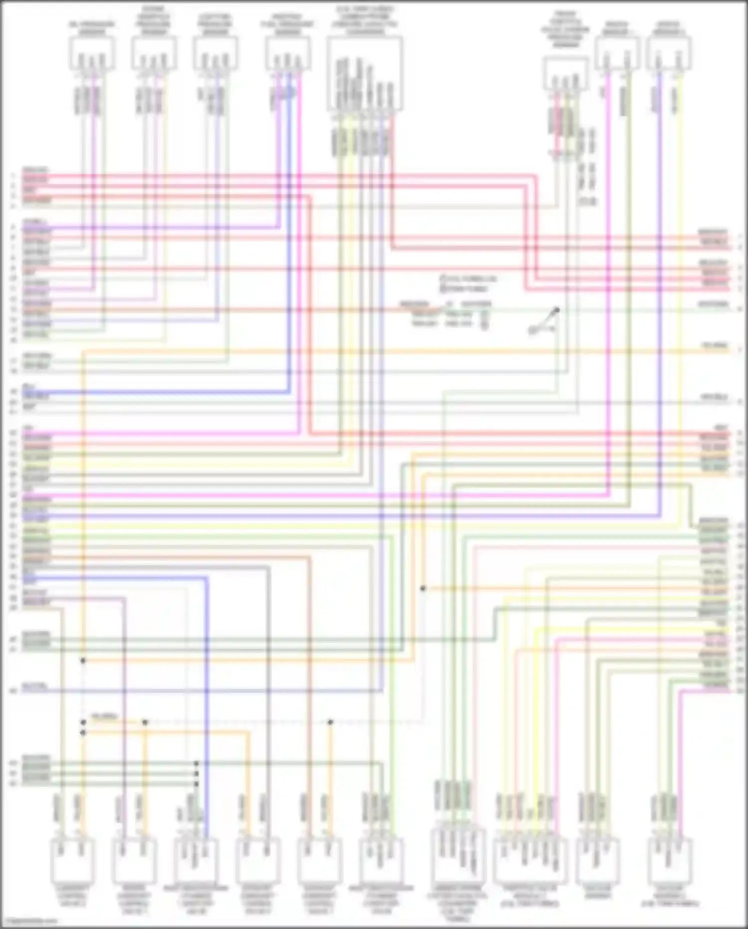 Wiring diagram knock sensor #2 for Porsche Panamera 4S 971 (2016-2020) (1 of 5)