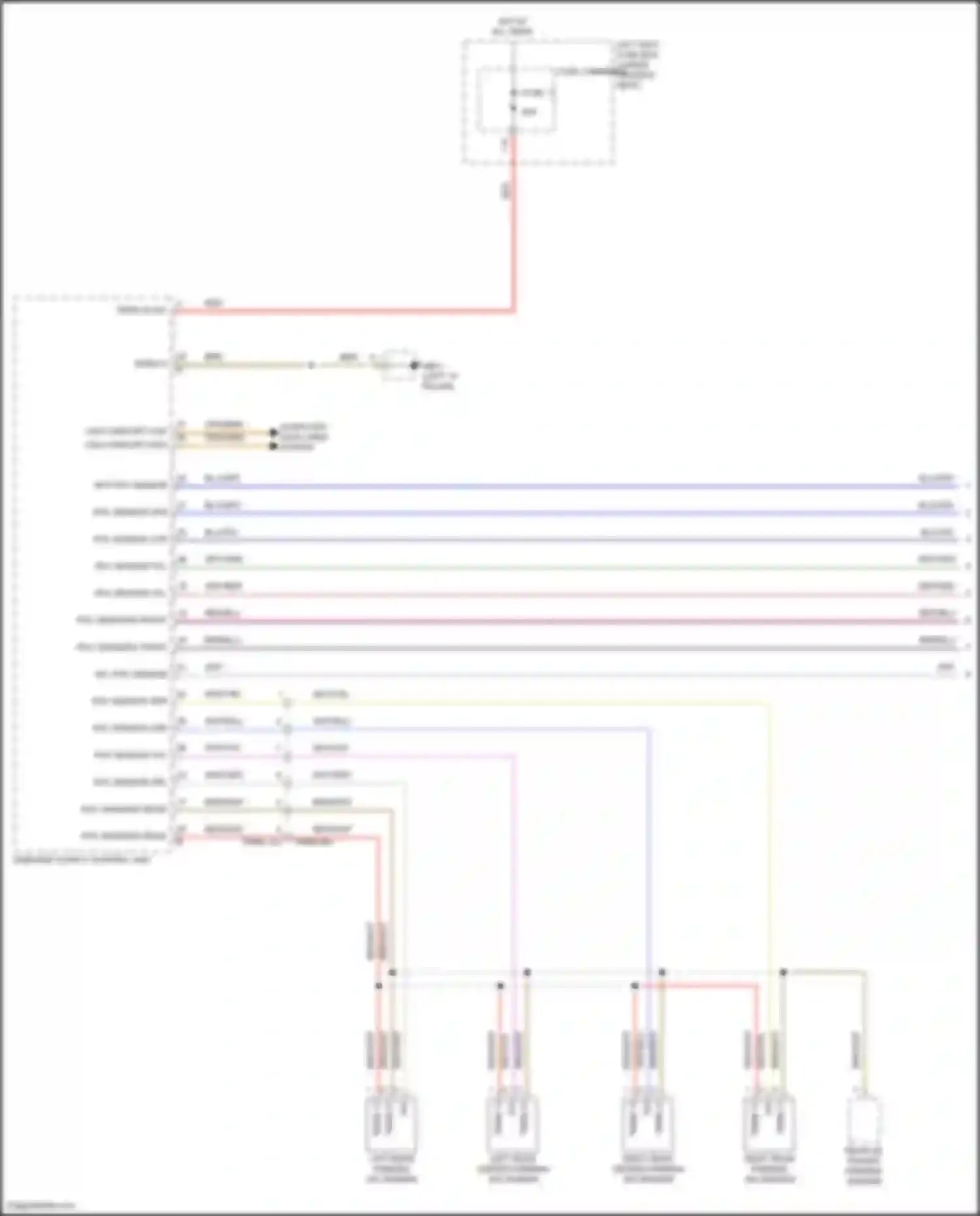 Wiring diagram pdc sensor cfl for Porsche Panamera 4S 971 (2016-2020) (1 of 1)