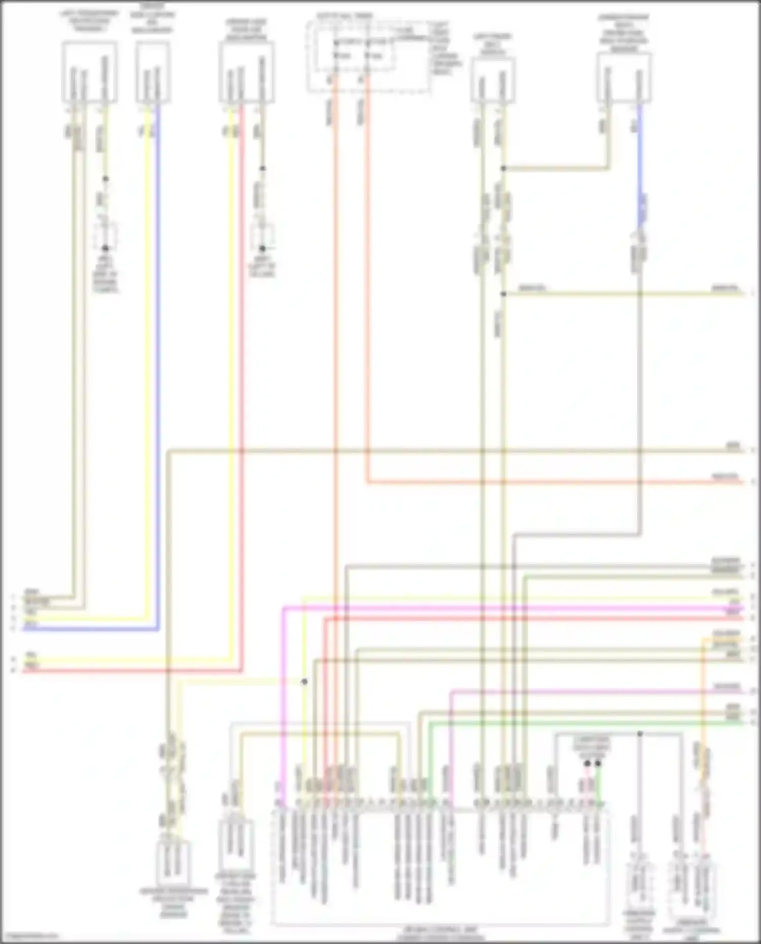 Wiring diagram rear drv crash sensor - for Porsche Panamera 4S 971 (2016-2020) (1 of 1)