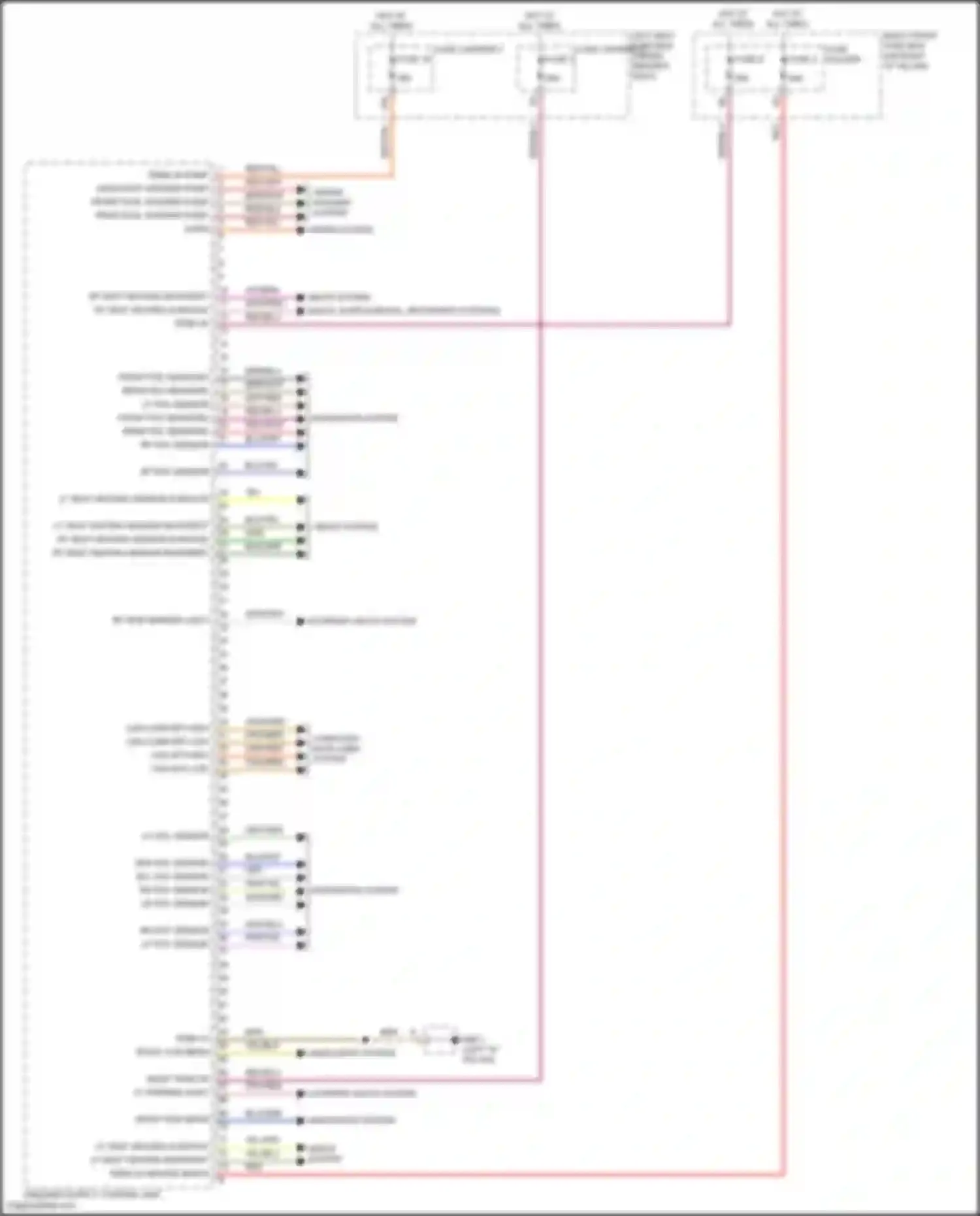 Wiring diagram rf pdc sensor for Porsche Panamera 4S 971 (2016-2020) (1 of 1)