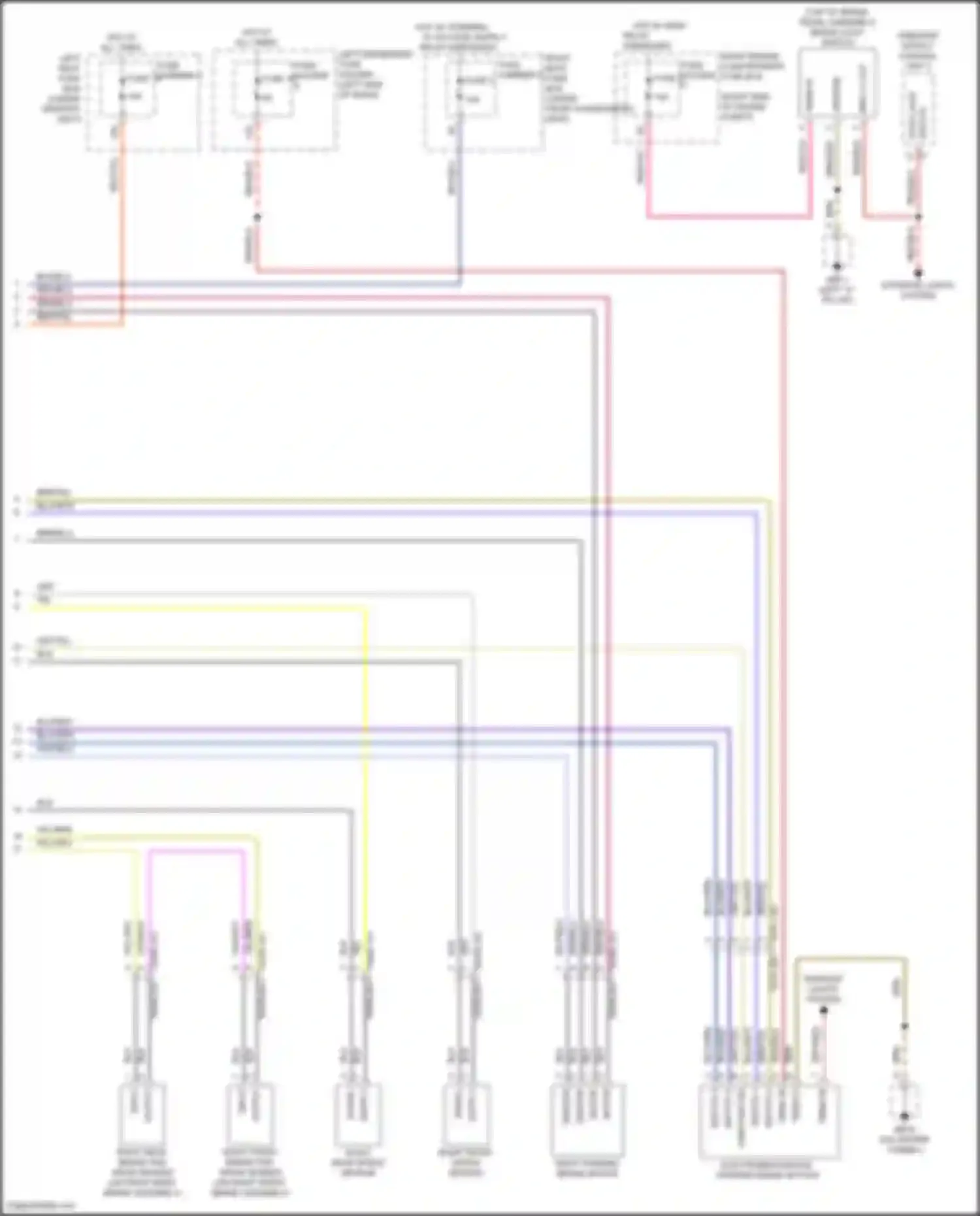 Wiring diagram right engine compartment fuse box for Porsche Panamera 4S 971 (2016-2020) (1 of 29)