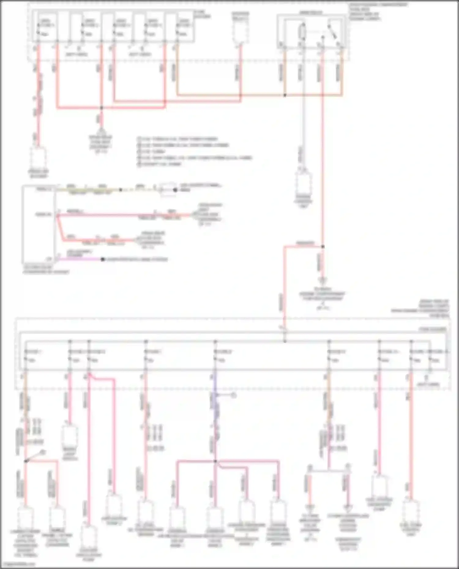 Wiring diagram right engine compartment fuse box for Porsche Panamera 4S 971 (2016-2020) (7 of 29)