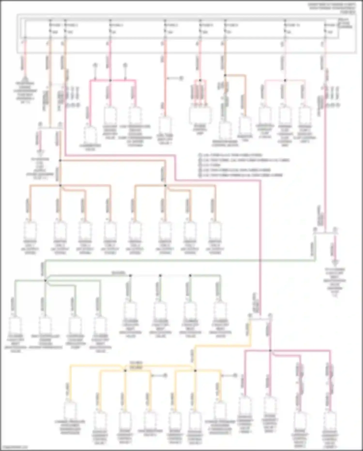 Wiring diagram right engine compartment fuse box for Porsche Panamera 4S 971 (2016-2020) (8 of 29)