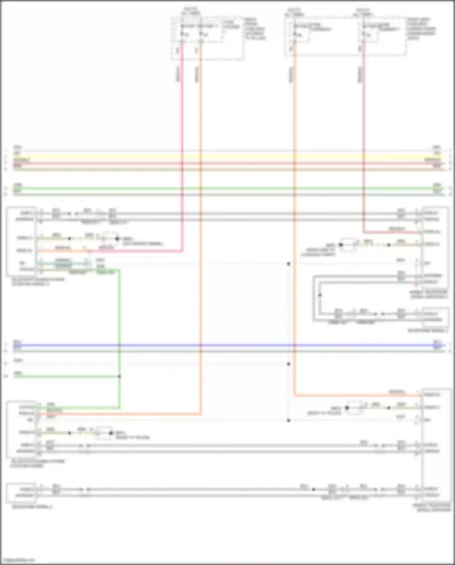 Wiring diagram right front fuse box for Porsche Panamera 4S 971 (2016-2020) (8 of 28)