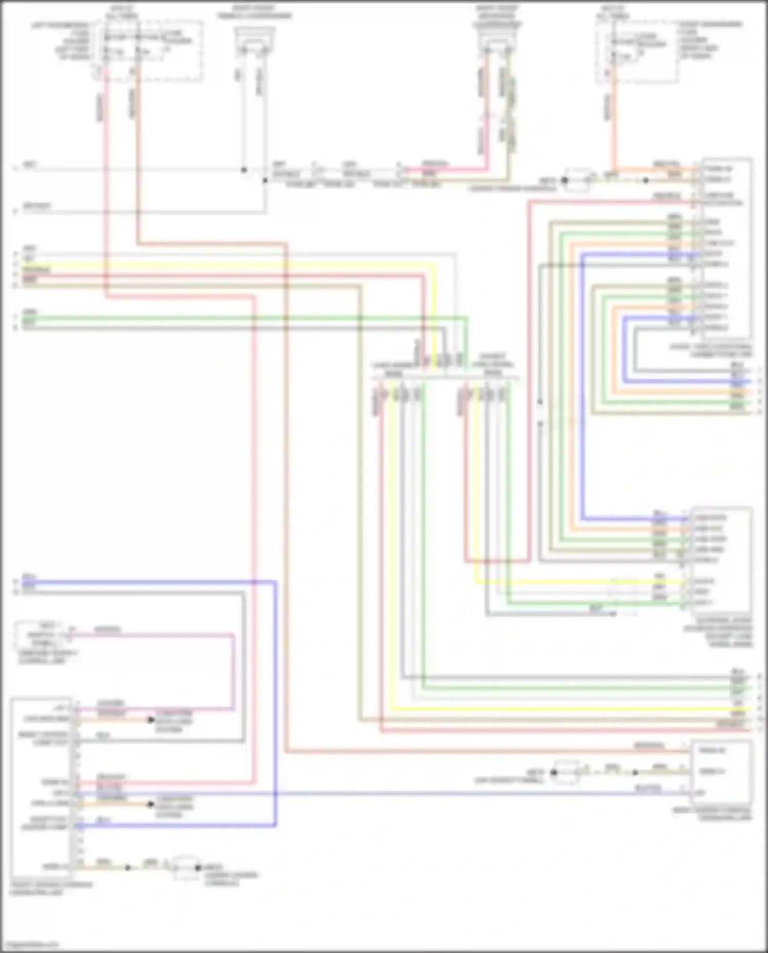 Wiring diagram right front mid-range loudspeaker for Porsche Panamera 4S 971 (2016-2020) (1 of 6)