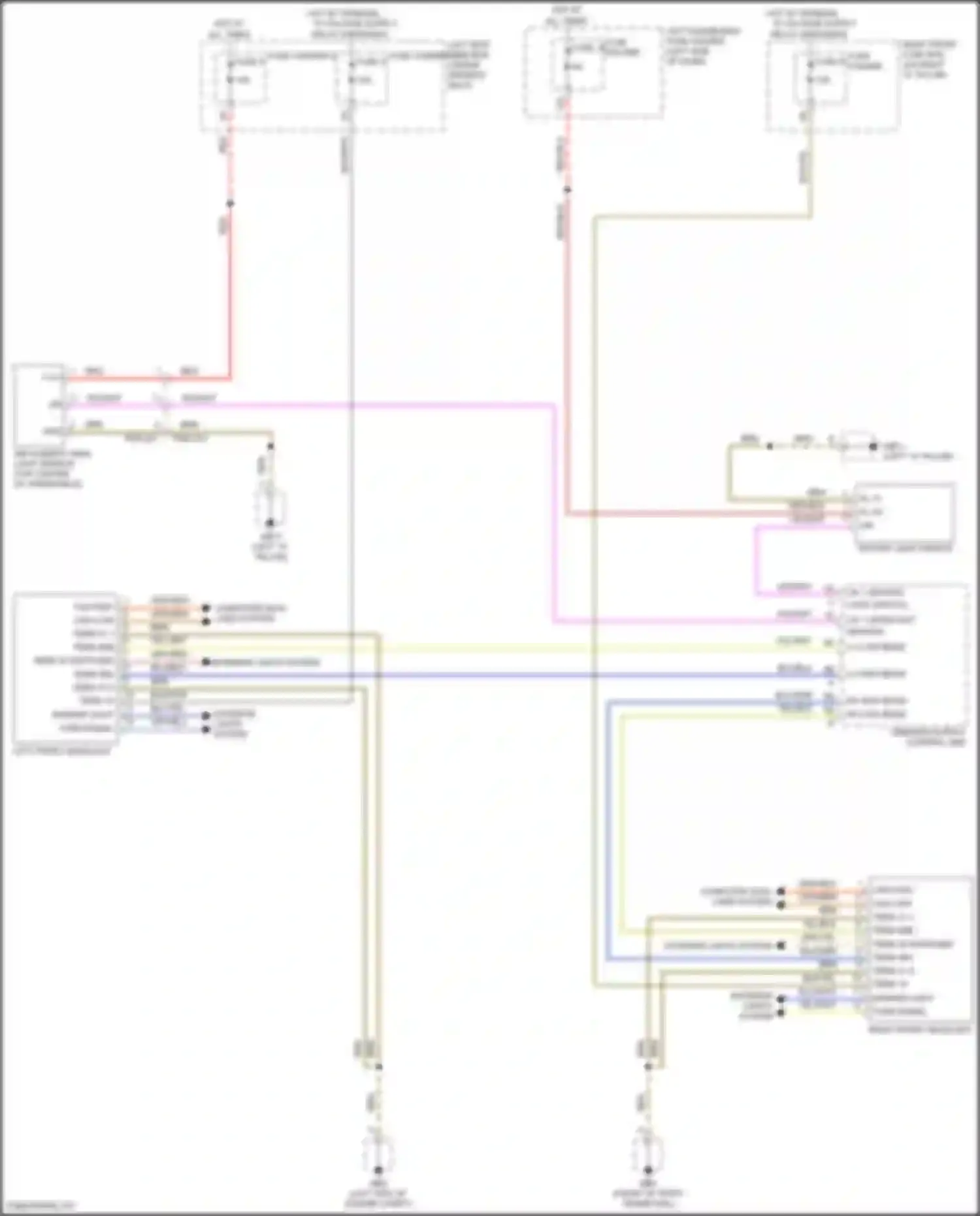 Wiring diagram rotary light switch for Porsche Panamera 4S 971 (2016-2020) (5 of 7)
