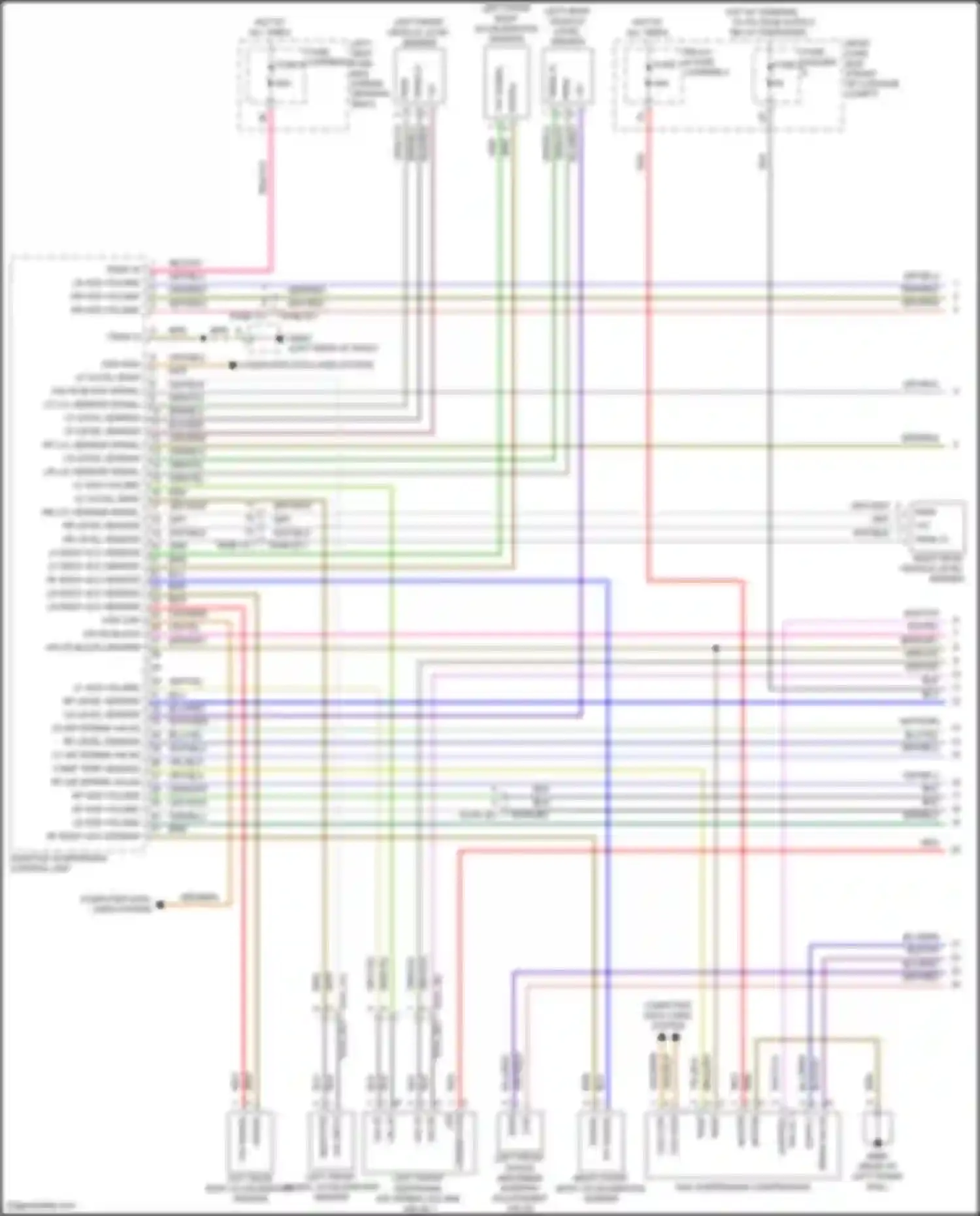 Wiring diagram rr level sensor - for Porsche Panamera 4S 971 (2016-2020) (1 of 1)