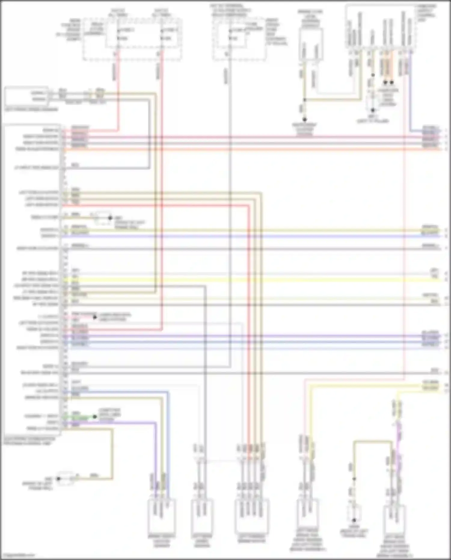 Wiring diagram sensor ground for Porsche Panamera 4S 971 (2016-2020) (1 of 2)