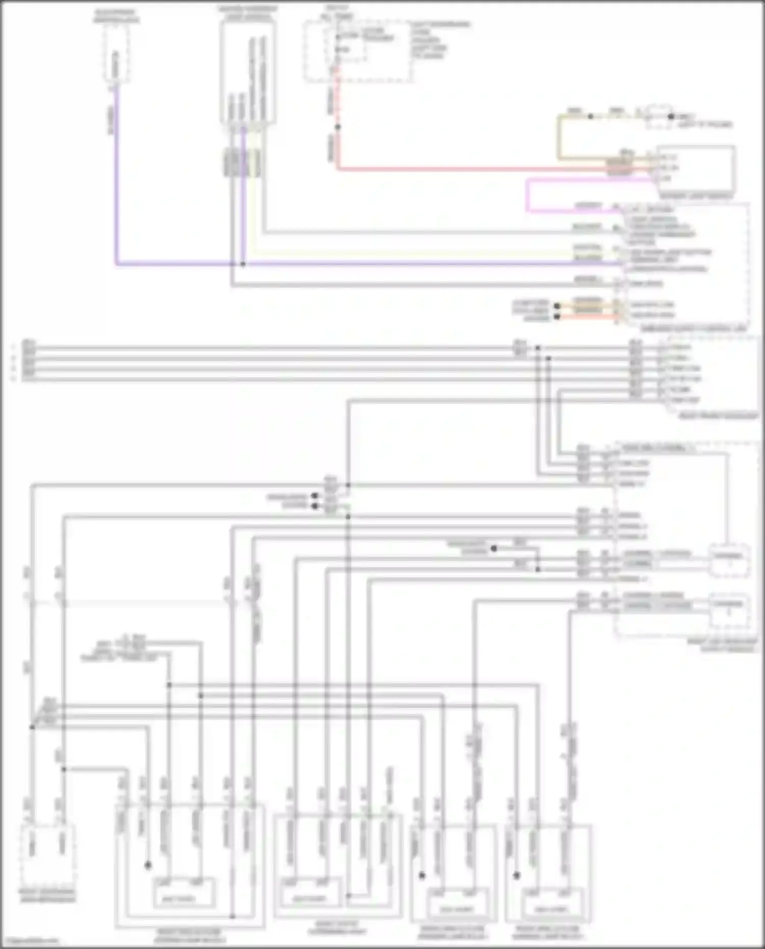 Wiring diagram signal 6 for Porsche Panamera 4S 971 (2016-2020) (1 of 3)