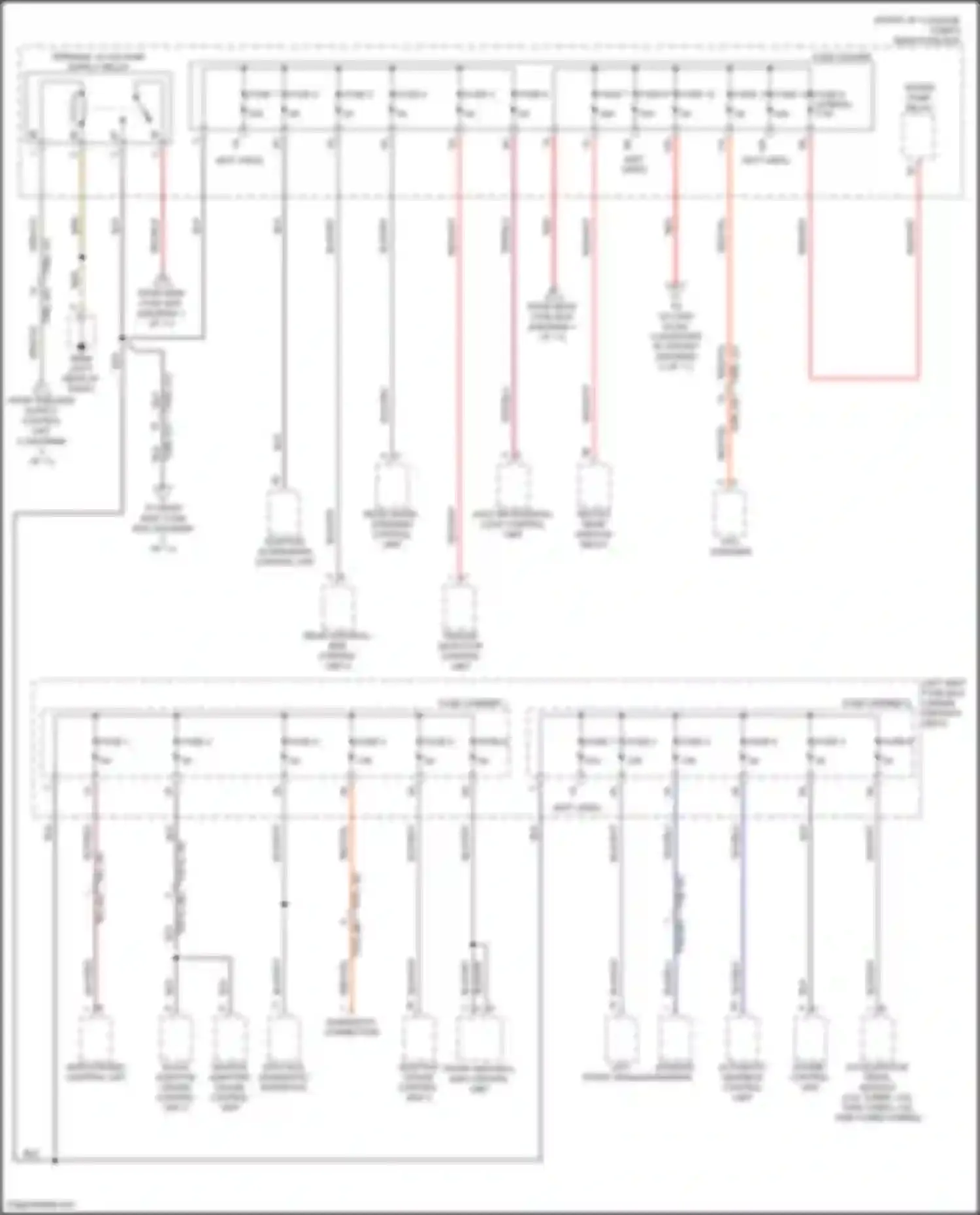 Wiring diagram slave adaptive cruise control unit 2 for Porsche Panamera 4S 971 (2016-2020) (3 of 3)