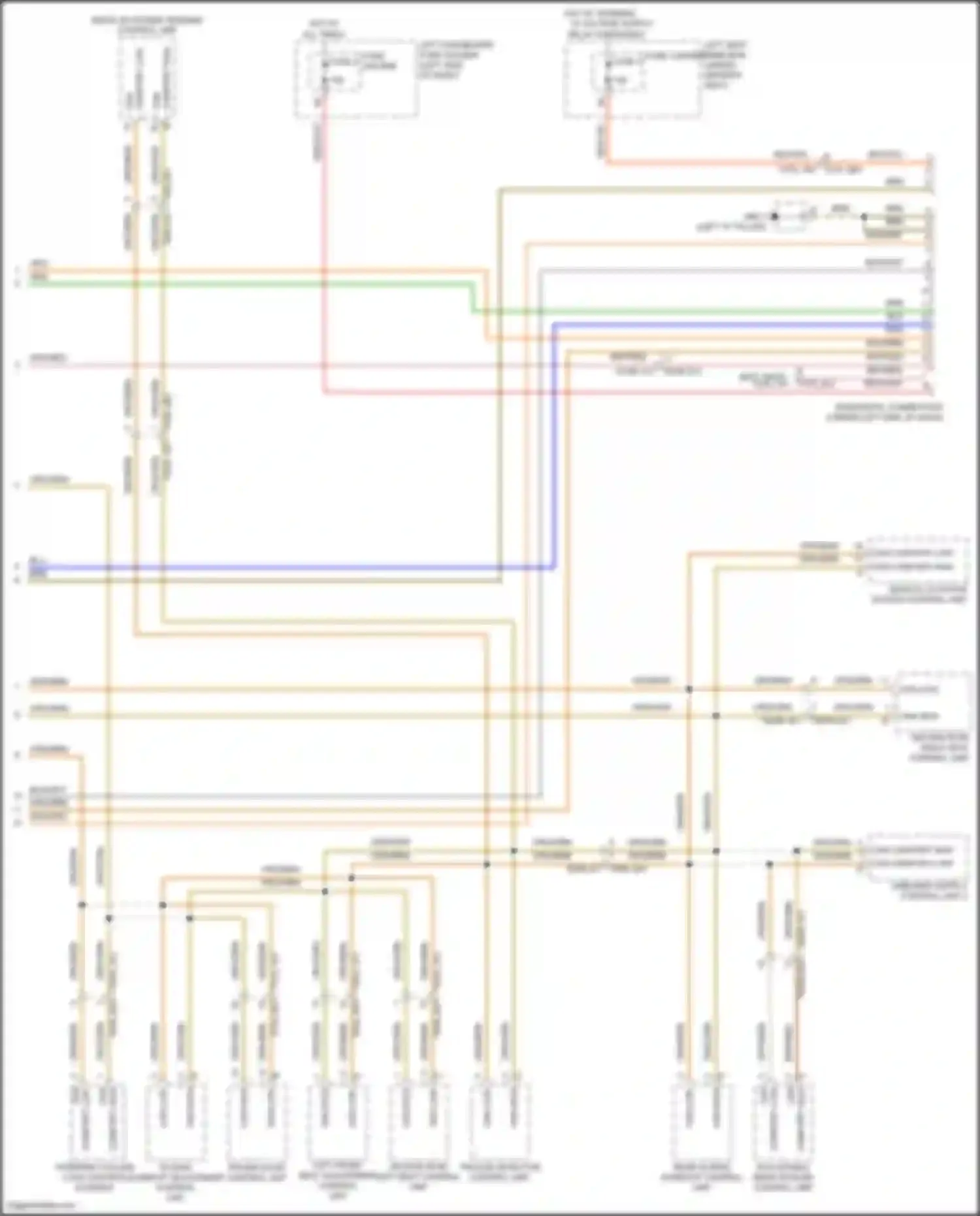 Wiring diagram steering column lock control element for Porsche Panamera 4S 971 (2016-2020) (1 of 3)