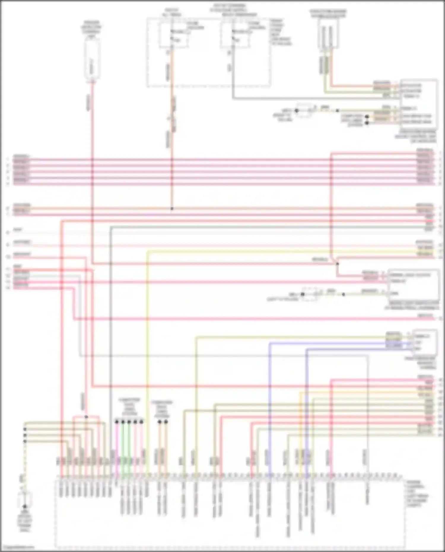 Wiring diagram structure borne sound actuator for Porsche Panamera 4S 971 (2016-2020) (4 of 5)