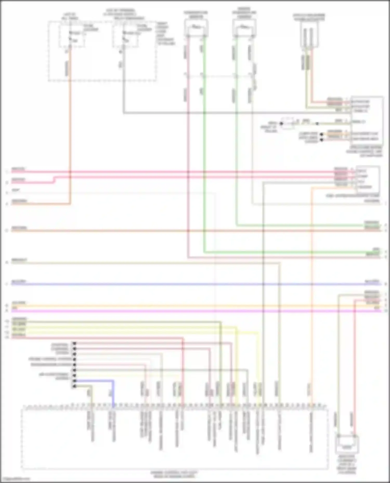 Wiring diagram structure-borne sound control unit for Porsche Panamera 4S 971 (2016-2020) (4 of 8)