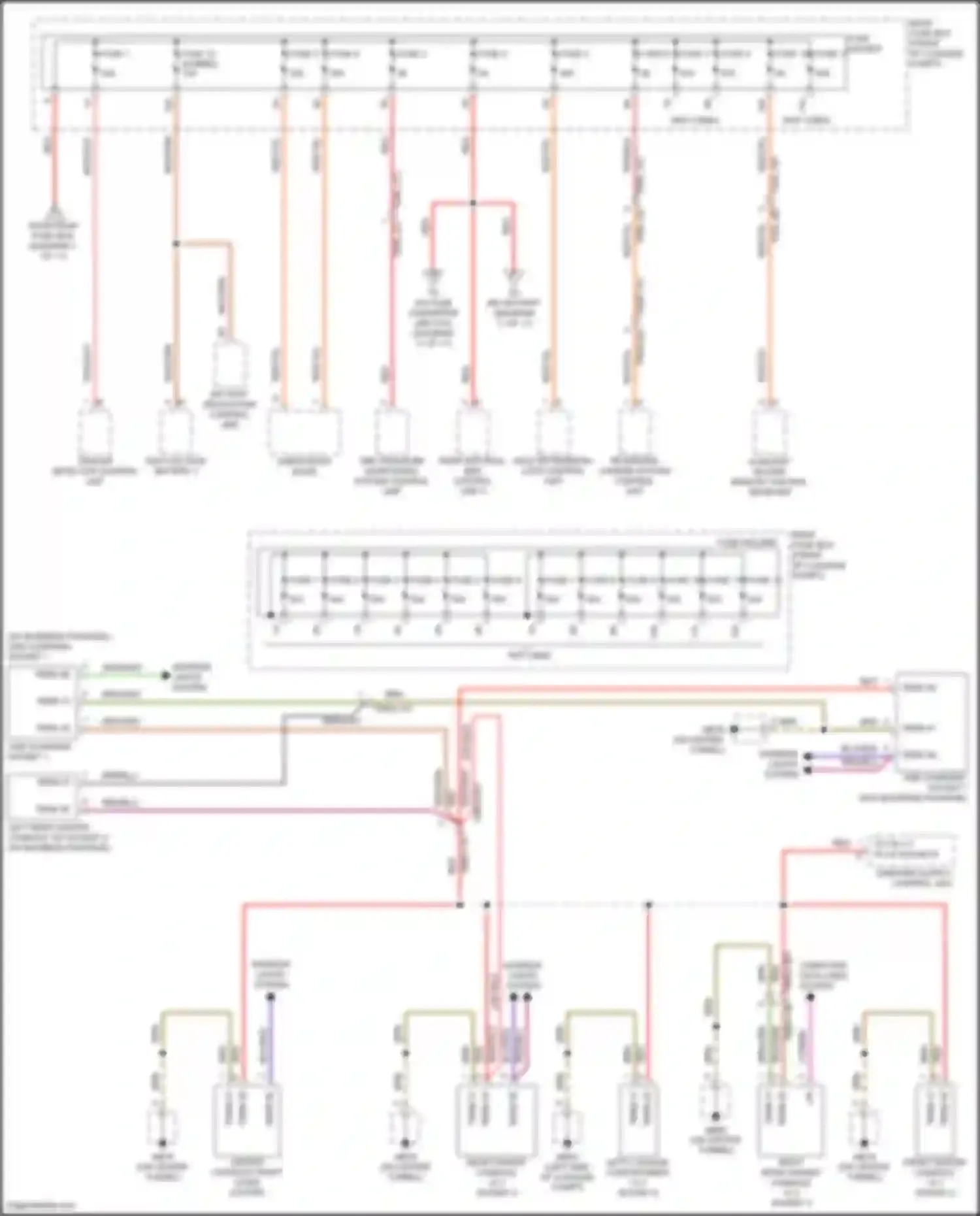Wiring diagram usb charging socket 1 for Porsche Panamera 4S 971 (2016-2020) (3 of 3)
