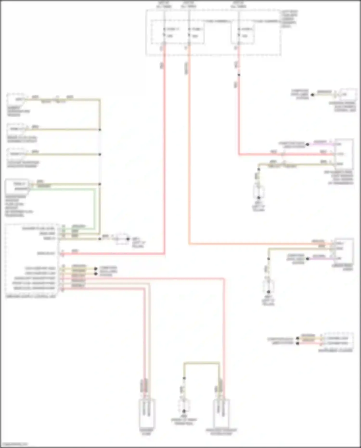Wiring diagram windscreen washer fluid level sender for Porsche Panamera 4S 971 (2016-2020) (1 of 1)