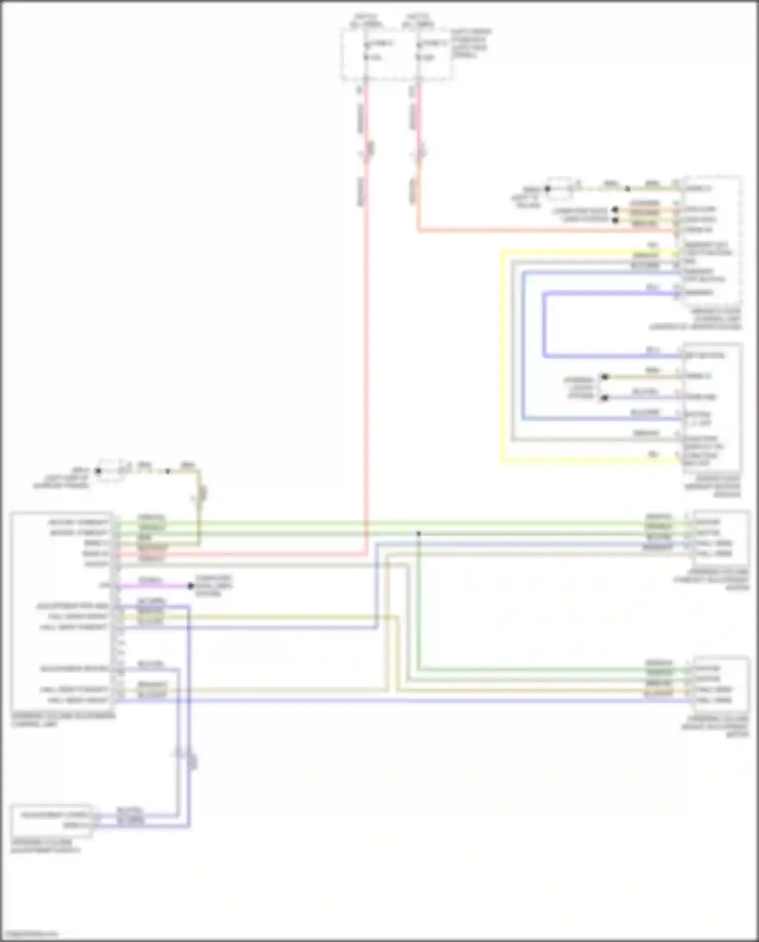 Wiring diagram adjustment btn sig for Porsche Panamera GTS 970 facelift (2013-2016) (2 of 2)
