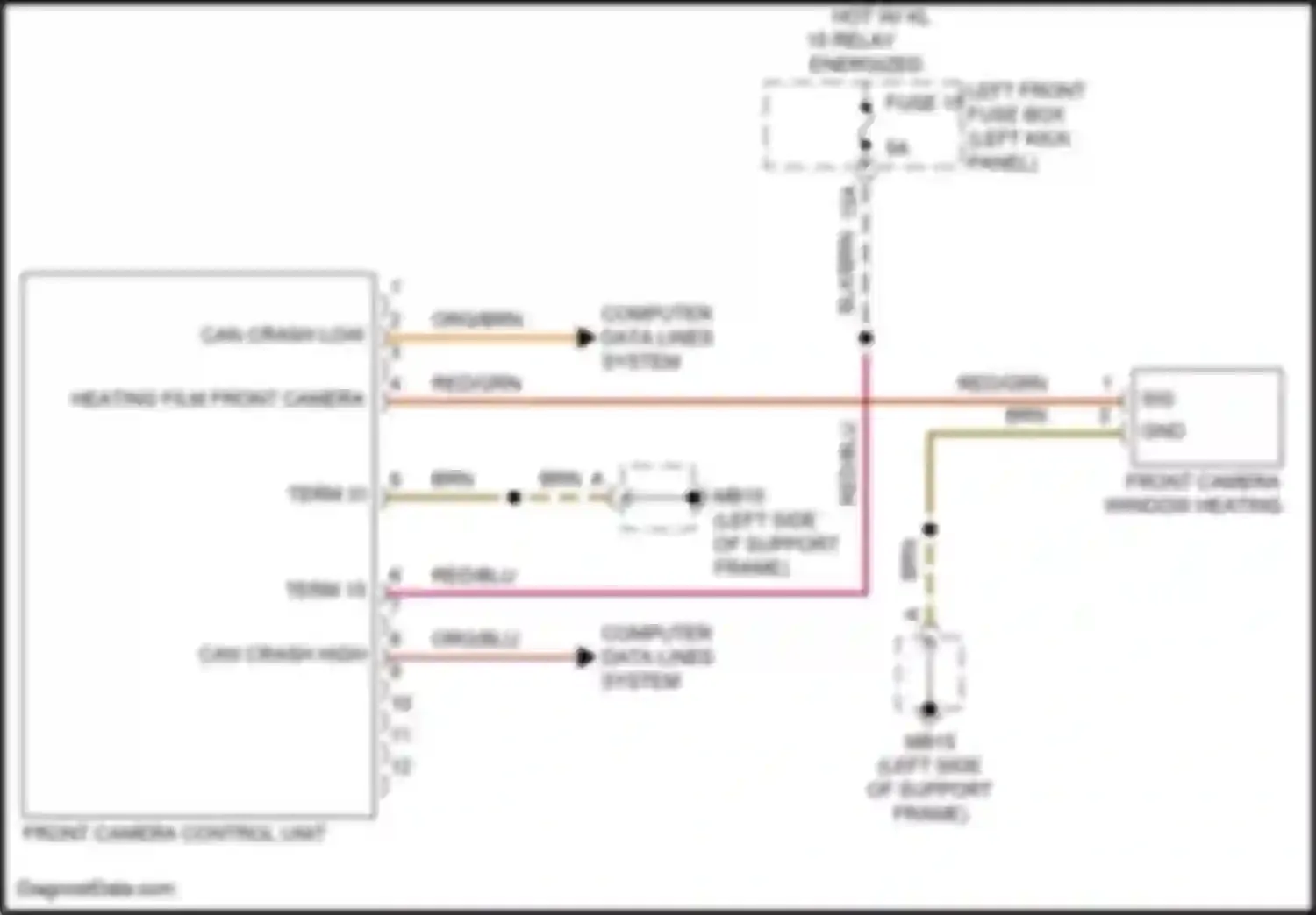 Wiring diagram can crash low for Porsche Panamera GTS 970 facelift (2013-2016) (6 of 9)