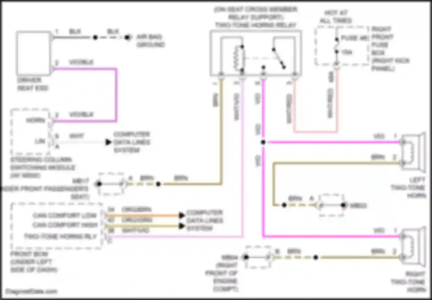 Wiring diagram computer data lines system for Porsche Panamera GTS 970 facelift (2013-2016) (45 of 97)