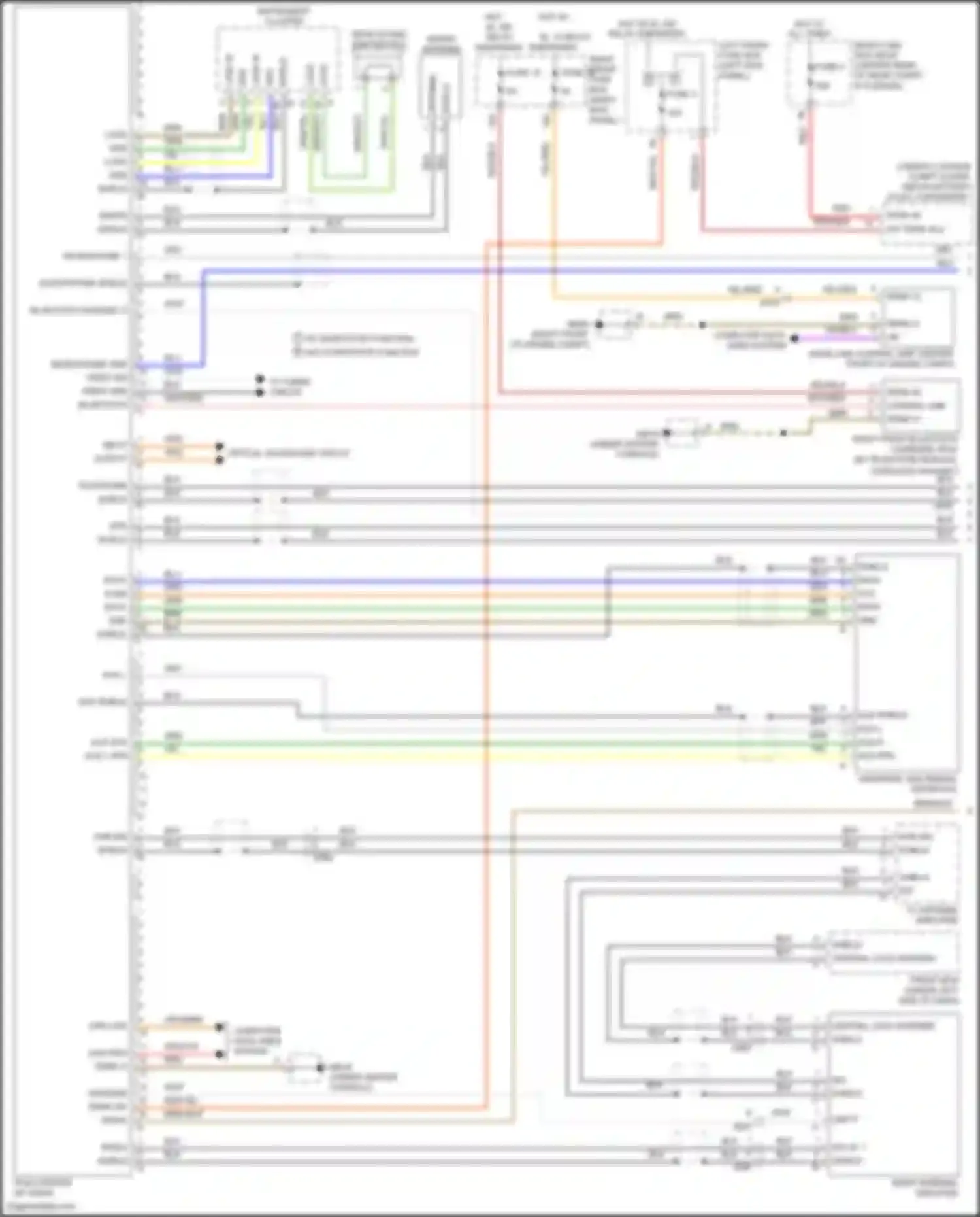 Wiring diagram computer data lines system for Porsche Panamera GTS 970 facelift (2013-2016) (77 of 97)
