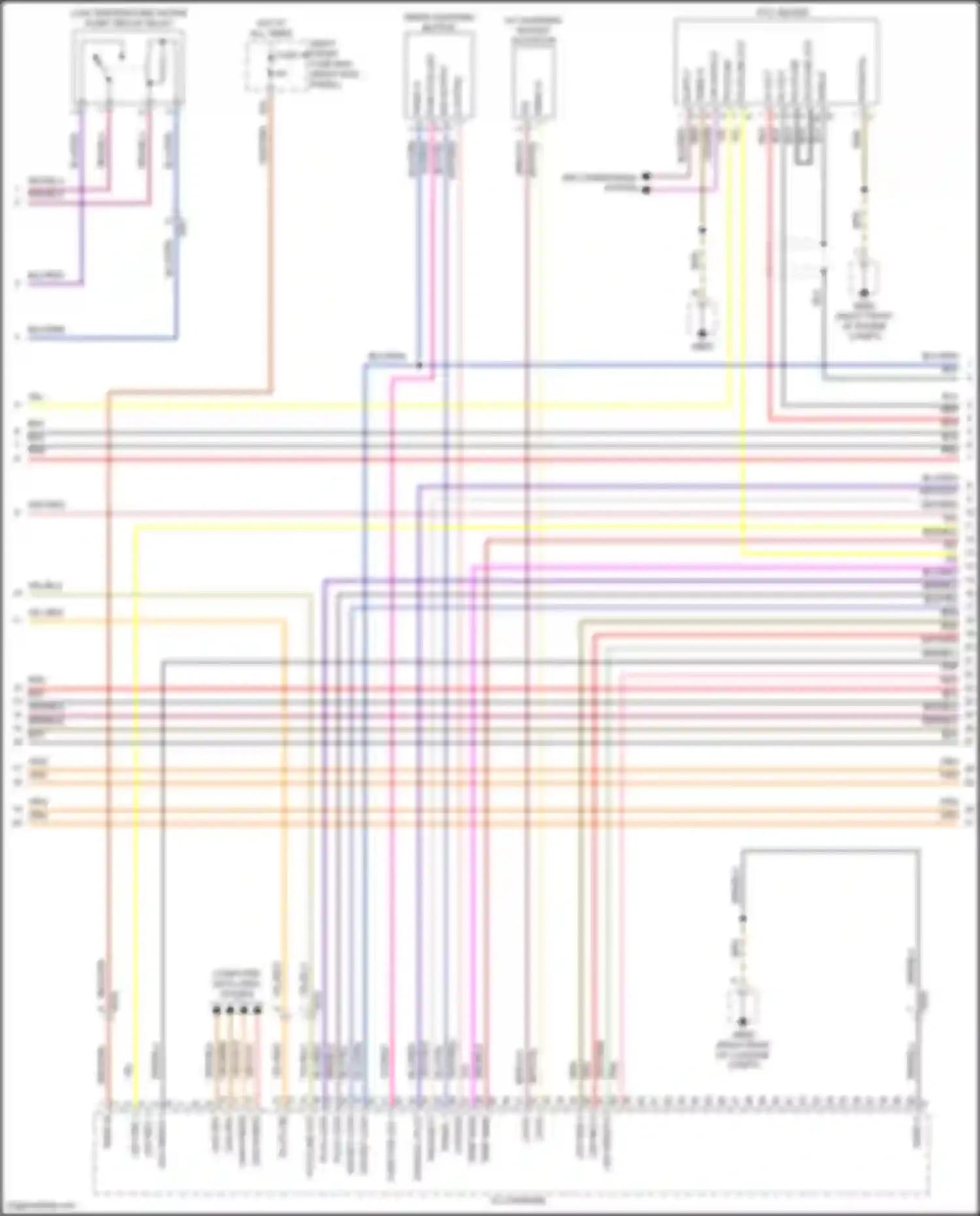Wiring diagram control pilot for Porsche Panamera GTS 970 facelift (2013-2016) (2 of 2)