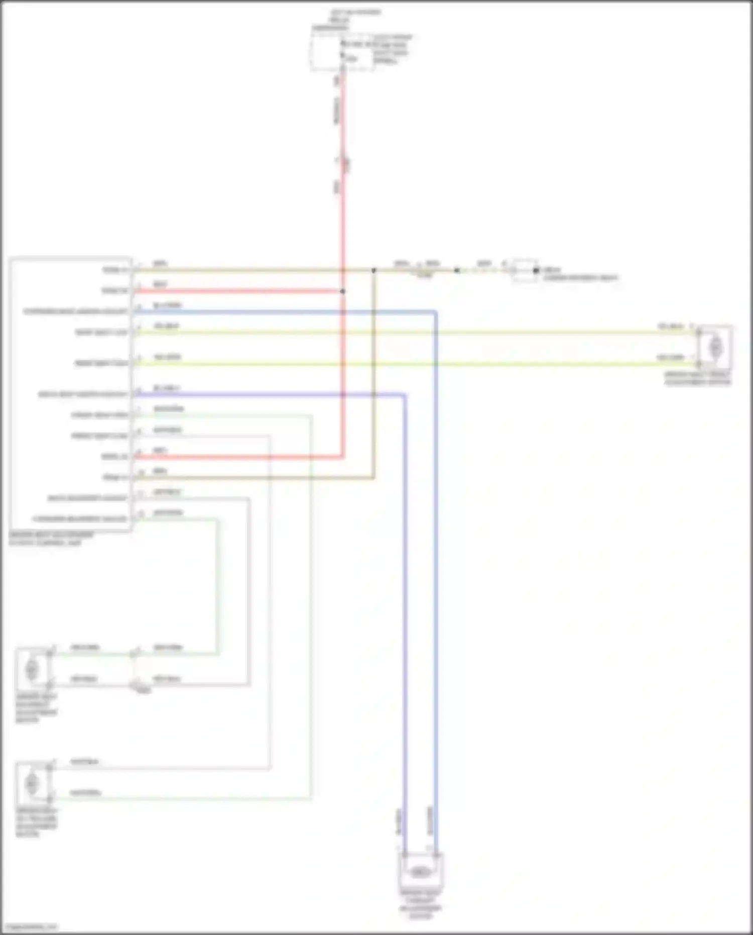 Wiring diagram forward seat length adjust for Porsche Panamera GTS 970 facelift (2013-2016) (1 of 2)