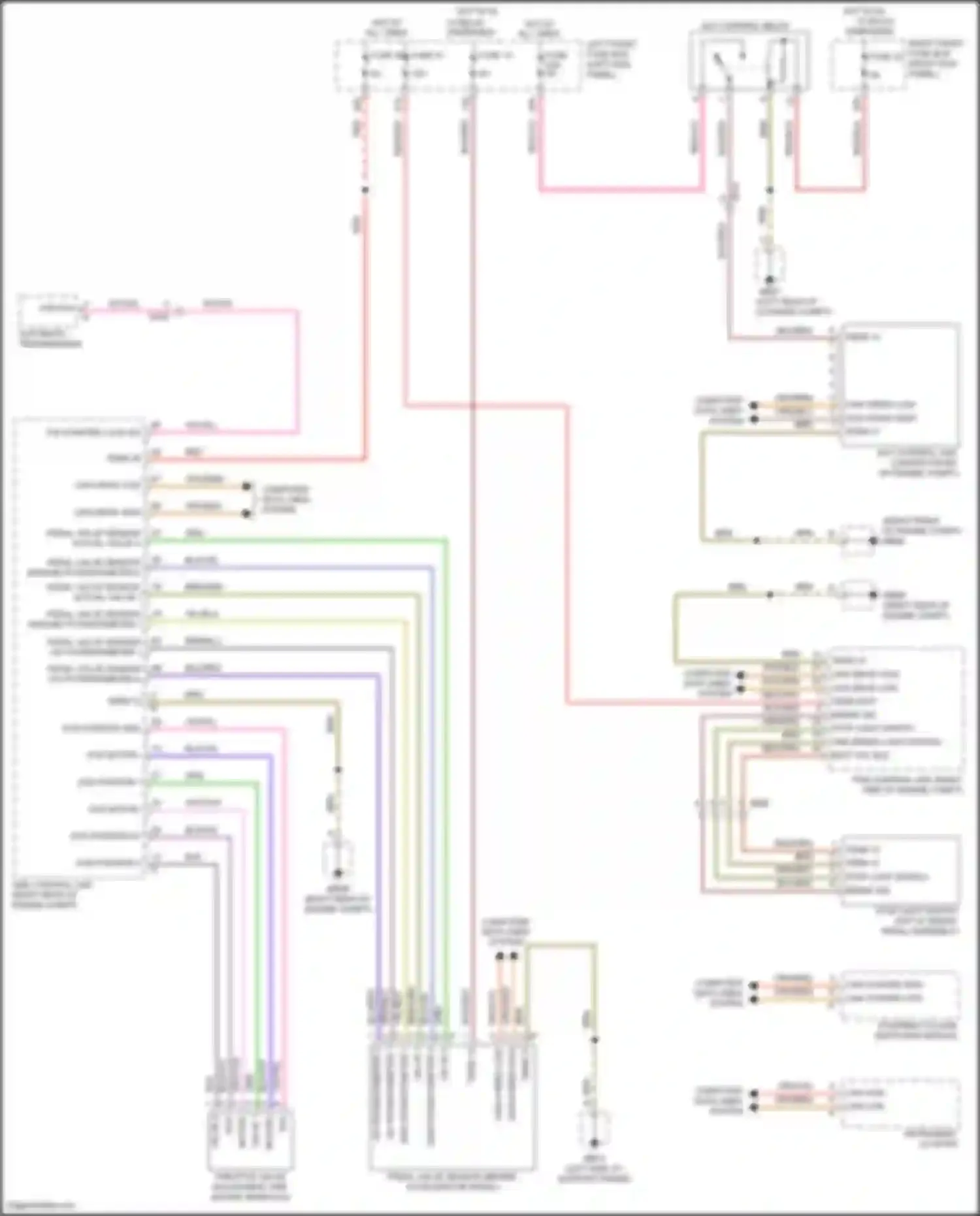 Wiring diagram gnd potentiometer 1 for Porsche Panamera GTS 970 facelift (2013-2016) (2 of 2)