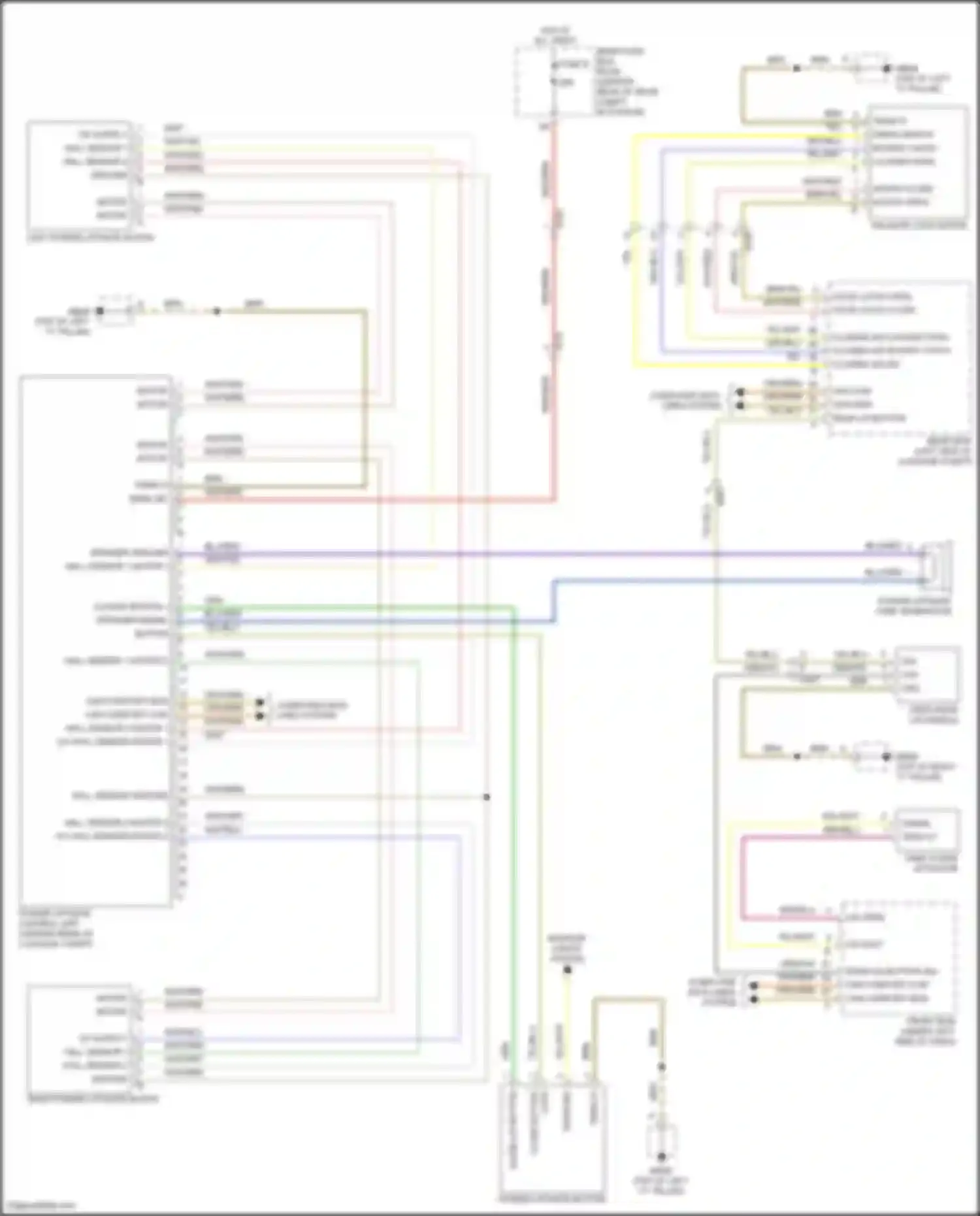 Wiring diagram hall sensor 1 for Porsche Panamera GTS 970 facelift (2013-2016) (2 of 2)