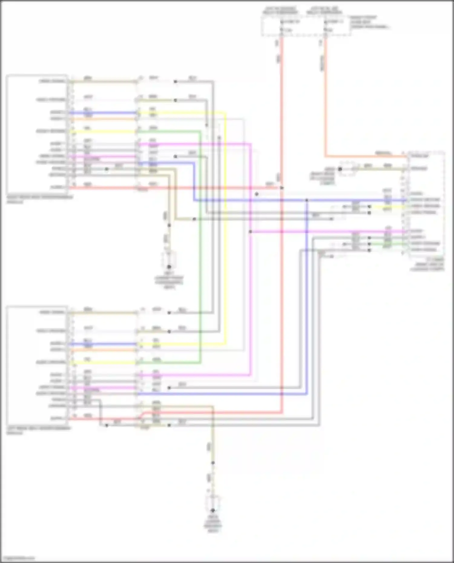Wiring diagram hot w/ socket relay energized for Porsche Panamera GTS 970 facelift (2013-2016) (3 of 3)