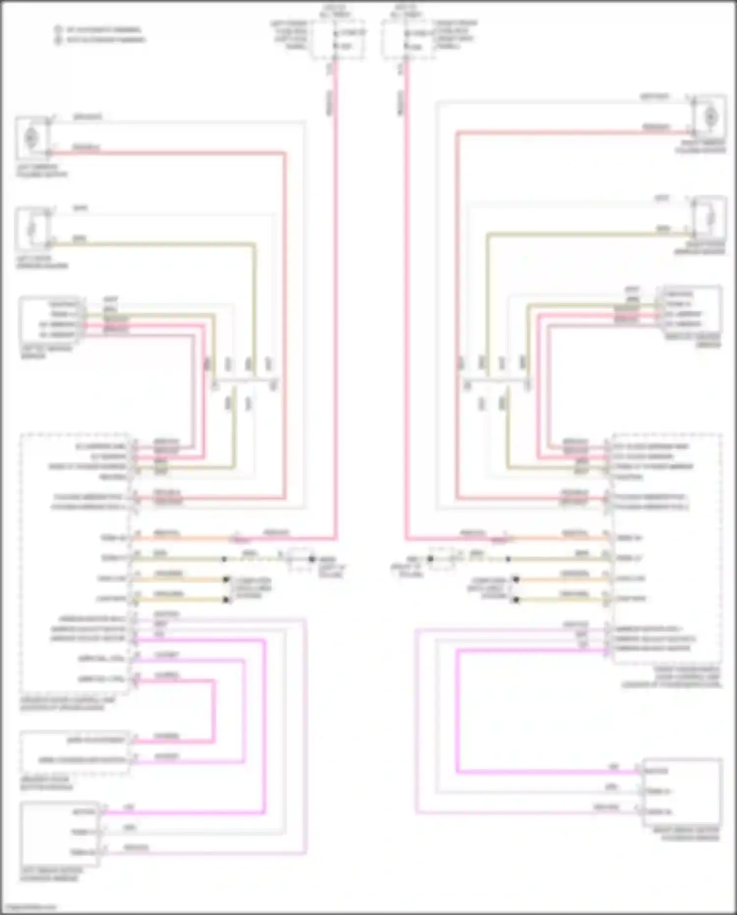 Wiring diagram mirr adjustment for Porsche Panamera GTS 970 facelift (2013-2016) (1 of 1)