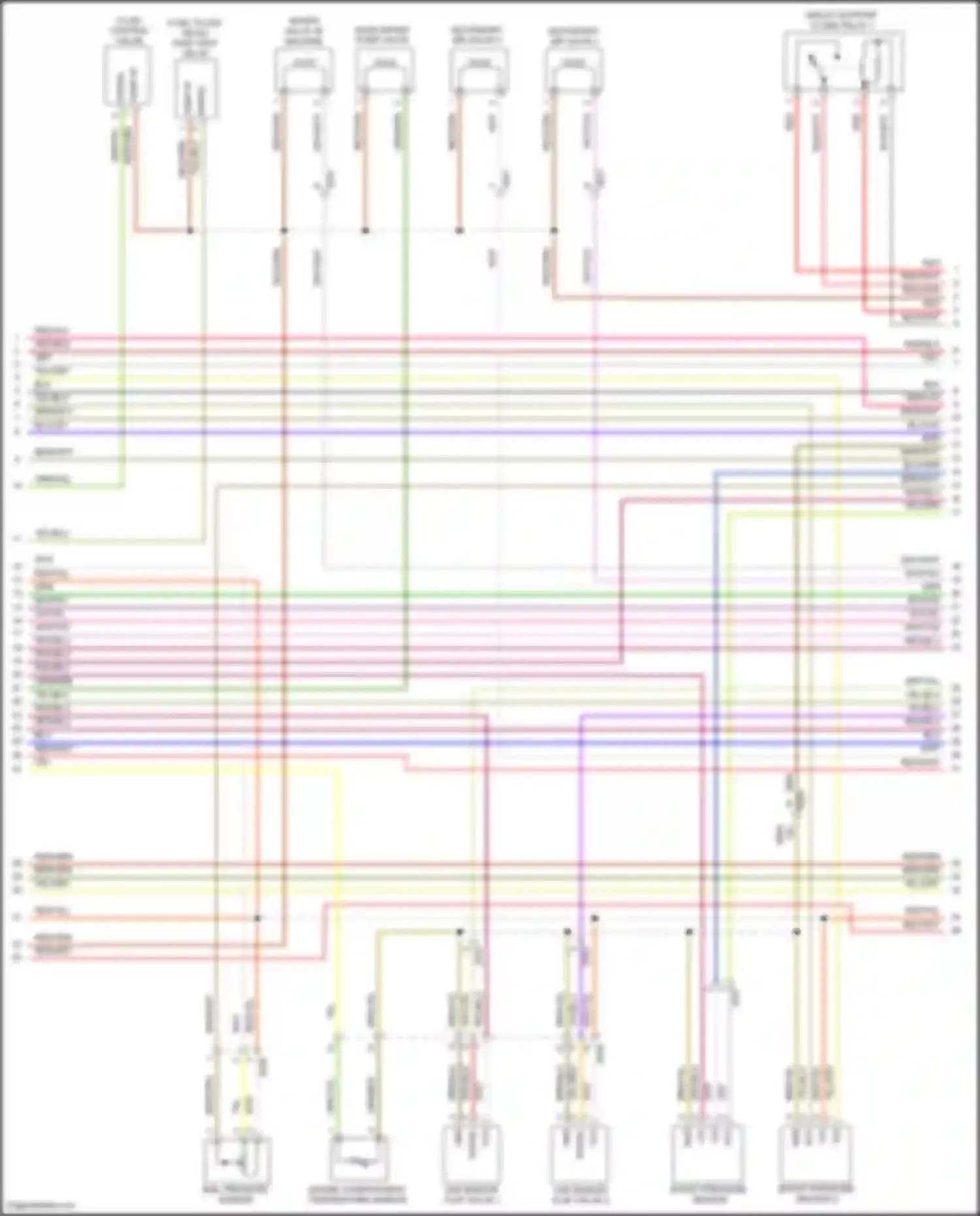 Wiring diagram rail pressure sensor for Porsche Panamera GTS 970 facelift (2013-2016) (1 of 4)