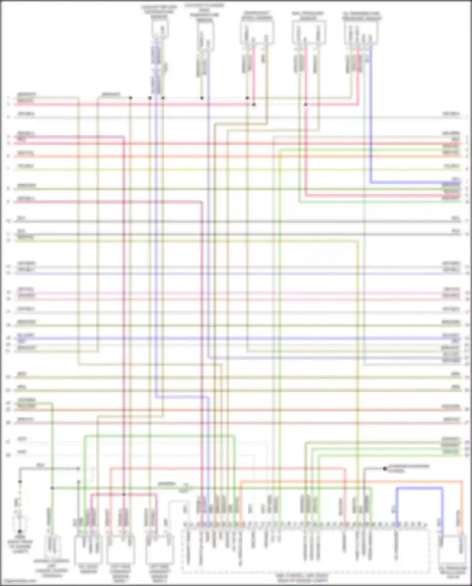 Wiring diagram rail pressure sensor for Porsche Panamera GTS 970 facelift (2013-2016) (2 of 4)