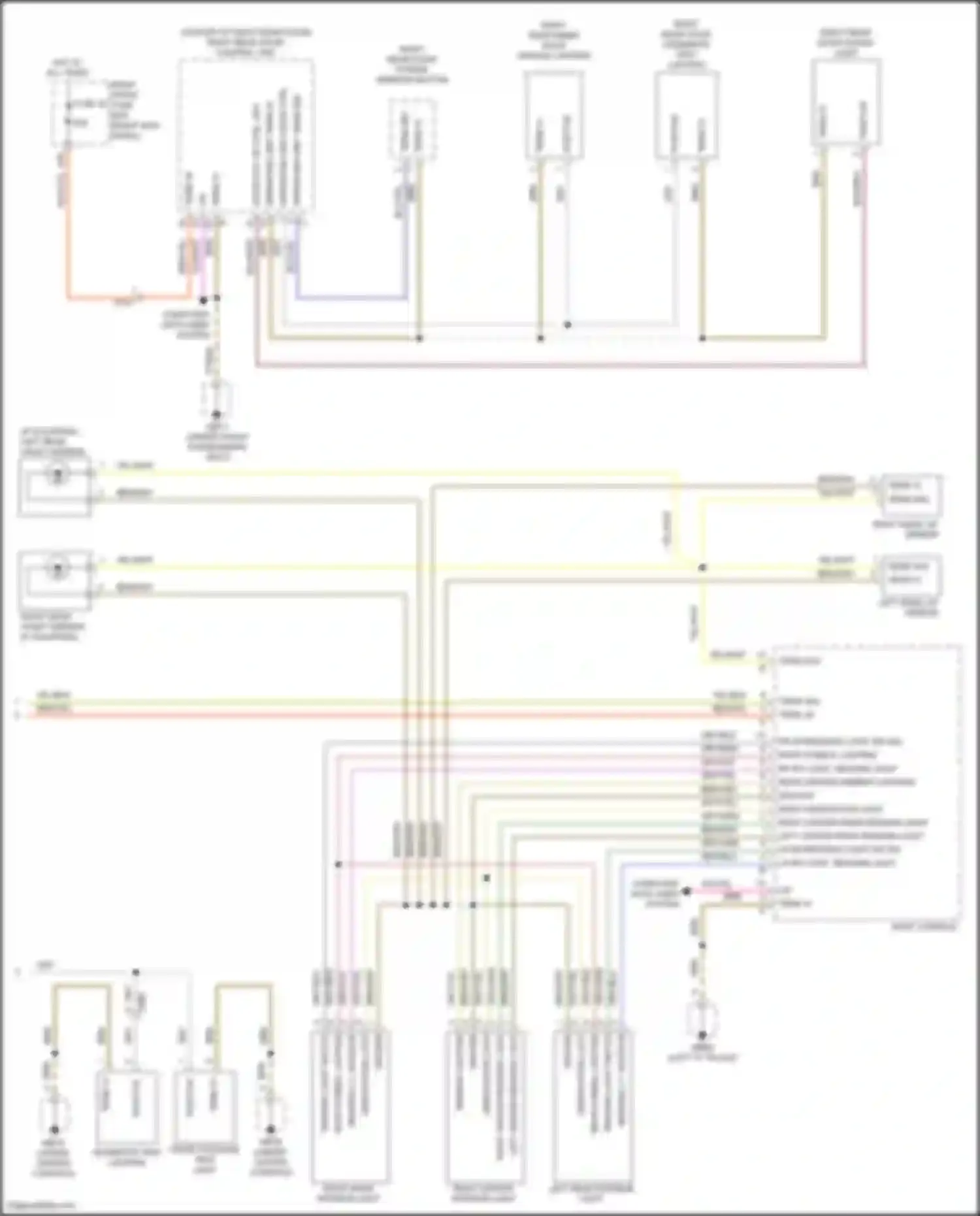 Wiring diagram reading light switch for Porsche Panamera GTS 970 facelift (2013-2016) (1 of 1)