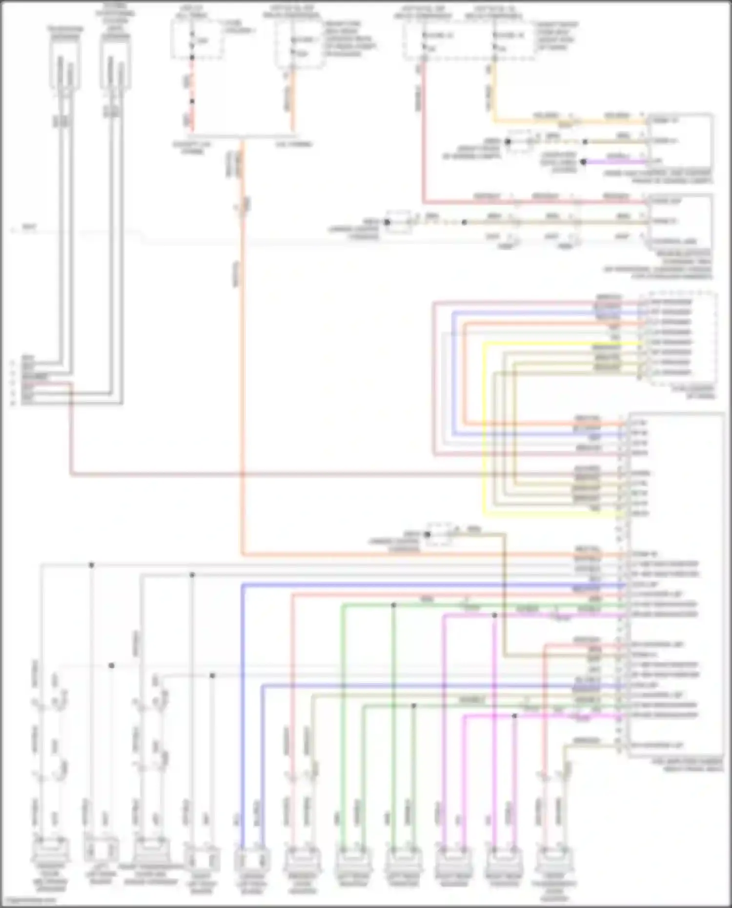 Wiring diagram rear bluetooth charging tray for Porsche Panamera GTS 970 facelift (2013-2016) (2 of 8)