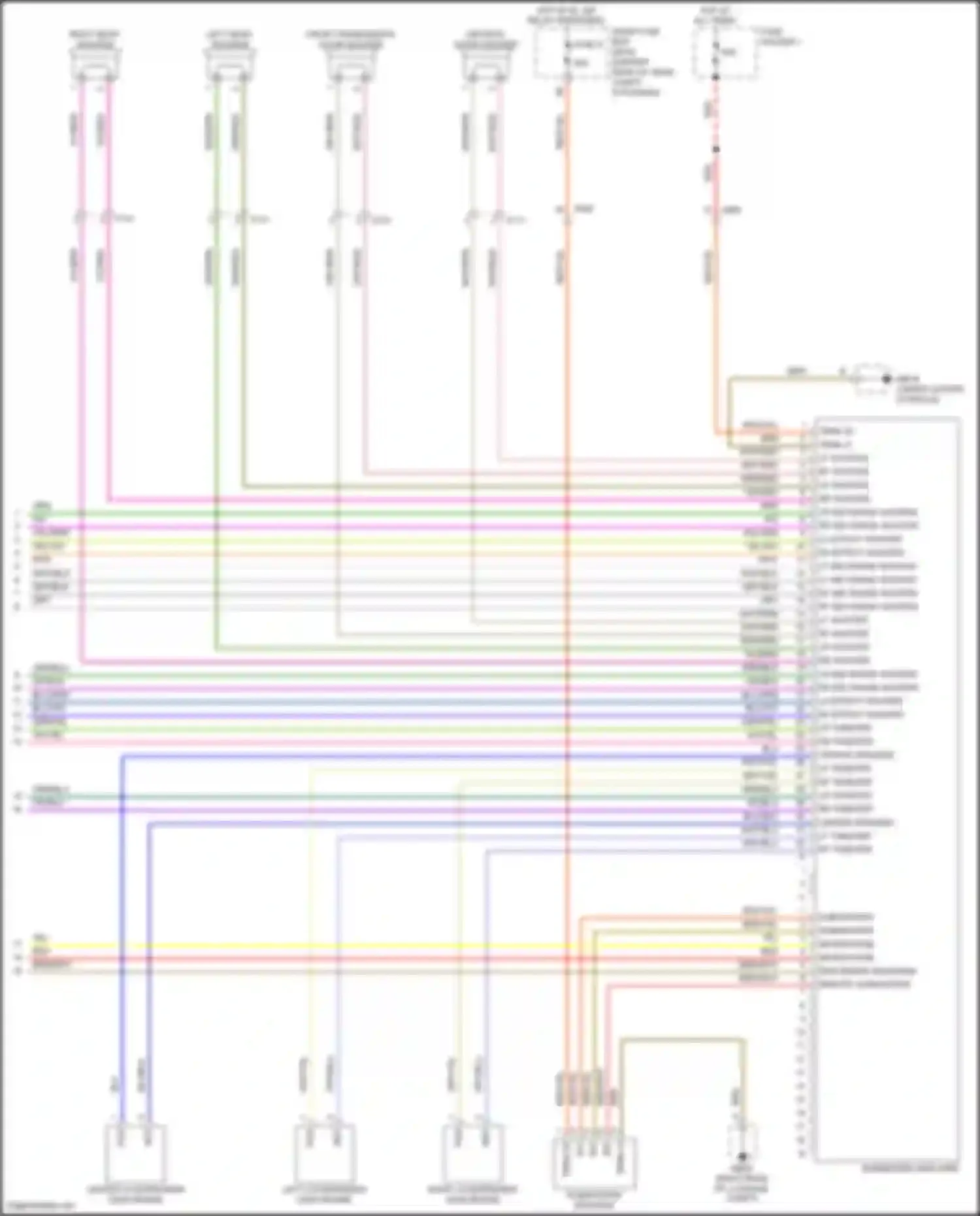 Wiring diagram rf tweeter - for Porsche Panamera GTS 970 facelift (2013-2016) (1 of 2)